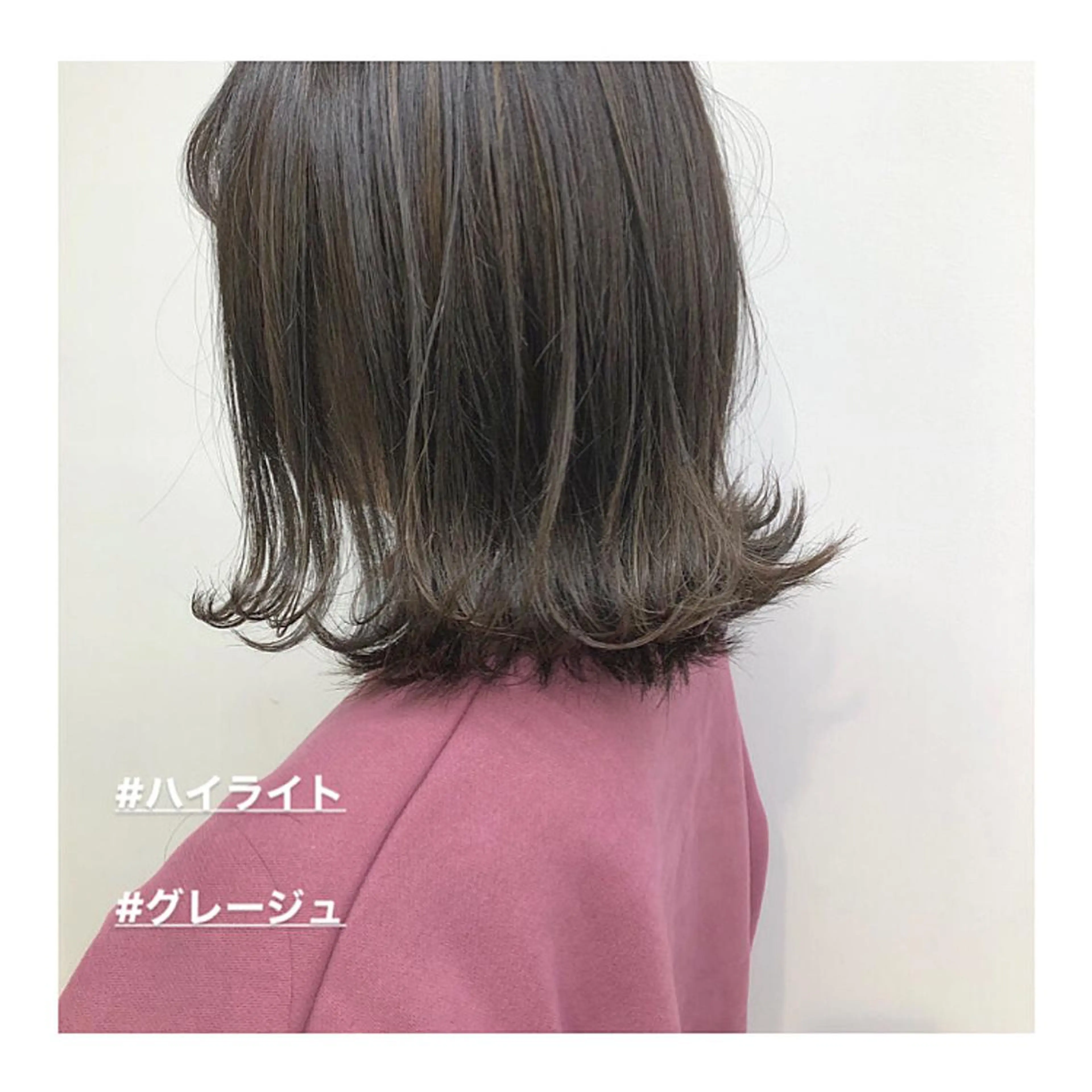 ミディアム カラー ハイライトカラー ハイライト レイヤーボブ/ボブ 仲川和人のヘアスタイル