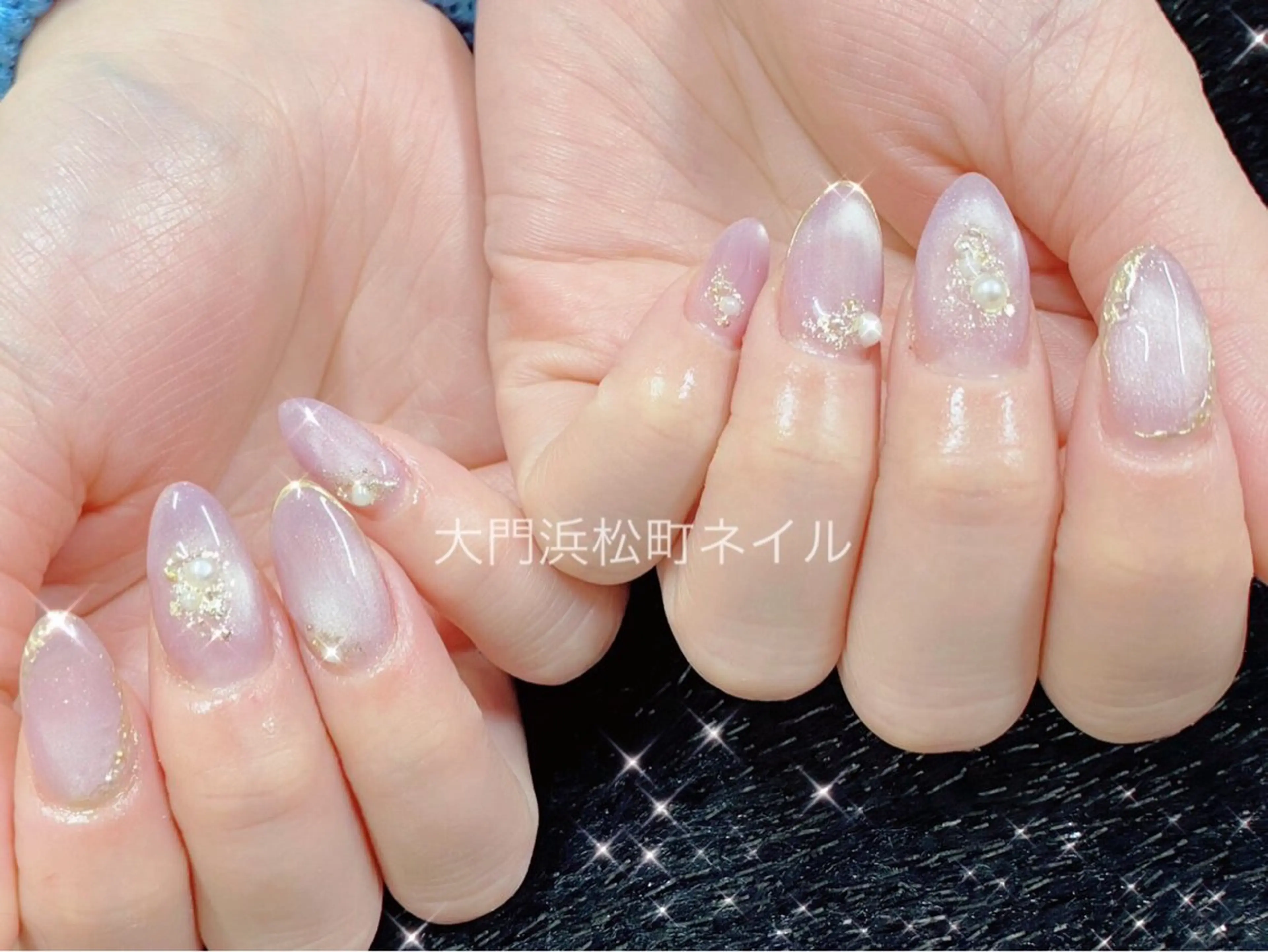 ネイル フレンチネイル ガラスフレンチ マグネットネイル ミラーネイル オフィスネイル ハンドネイル ハンドケア 大門浜松町 ネイルのネイルデザイン
