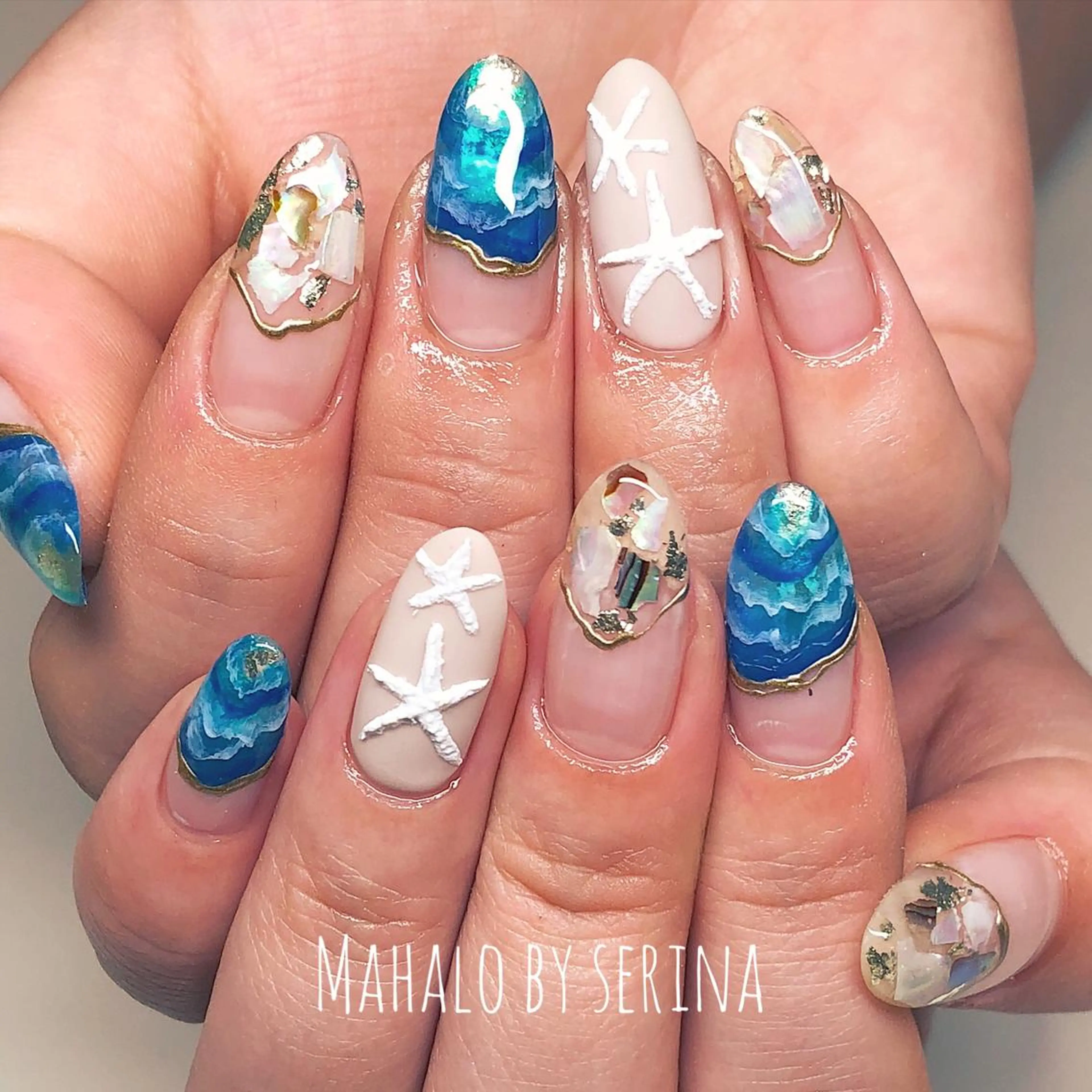 ミディアム カラー ネイル SUNNY BAE. SERINAのネイルデザイン