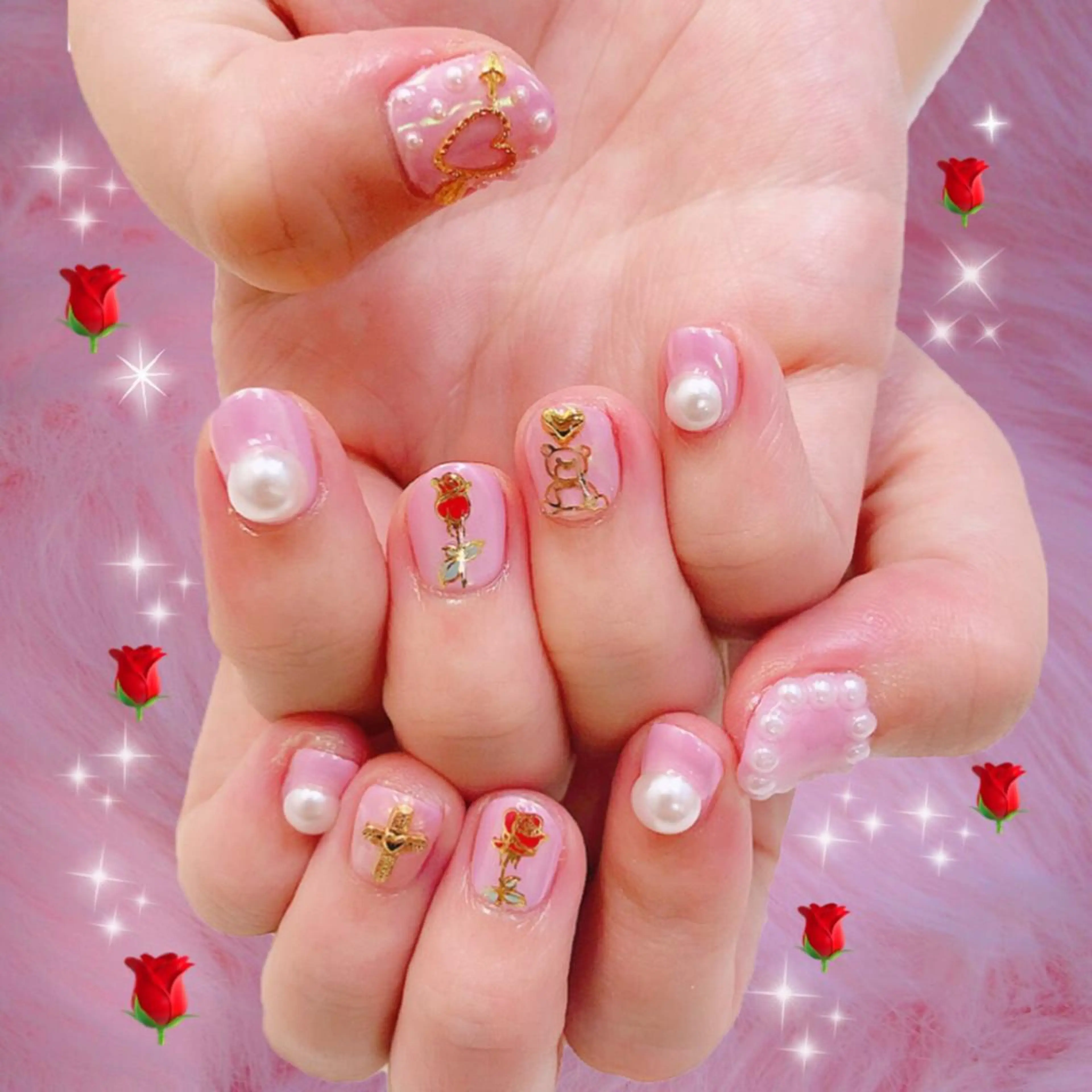 ネイル 持ち込み ハンドネイル フットネイル mi chiのネイルデザイン