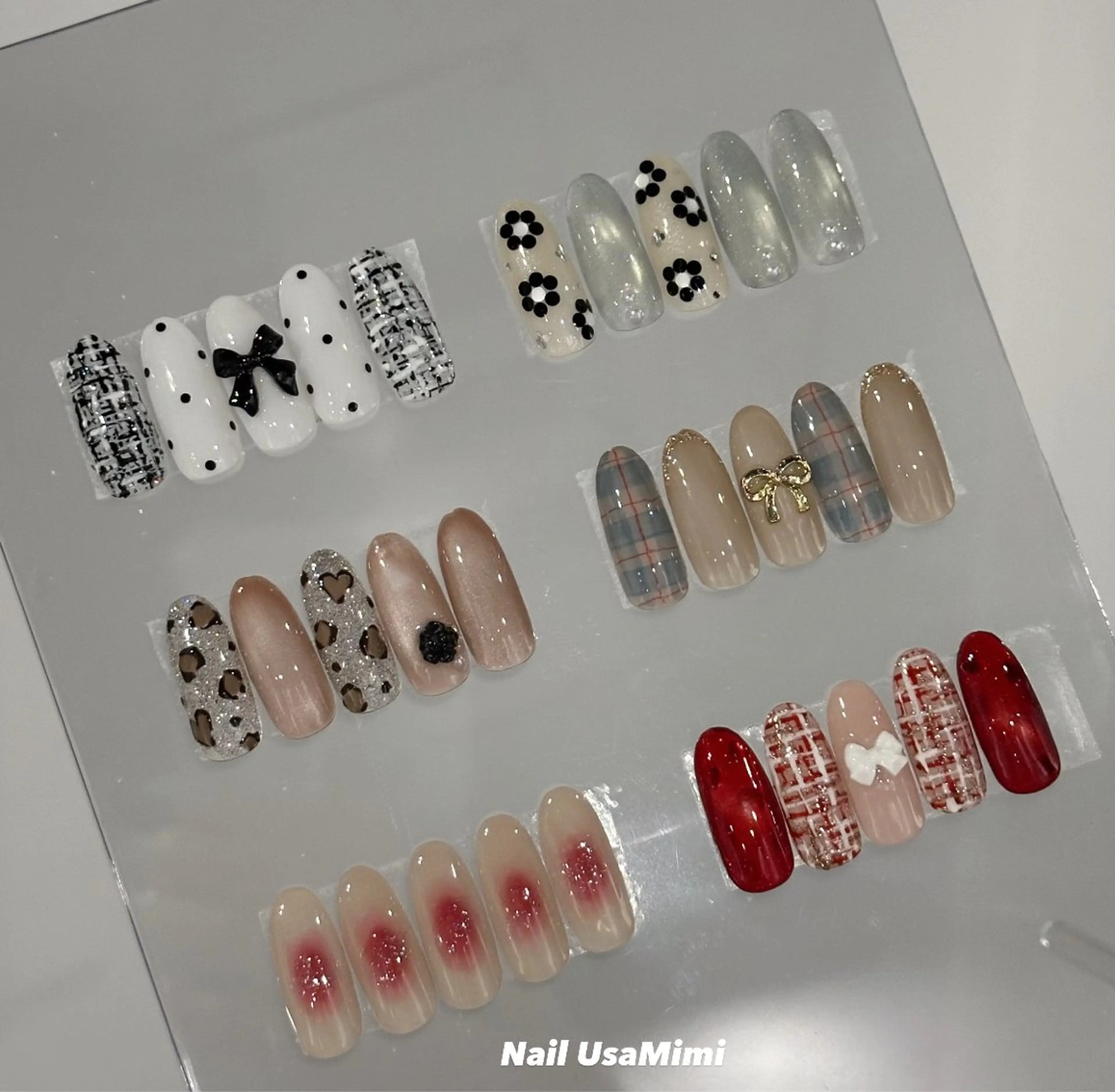 ネイル アートネイル ハンドネイル 本町NailUsaM imi MOMOKAのネイルデザイン