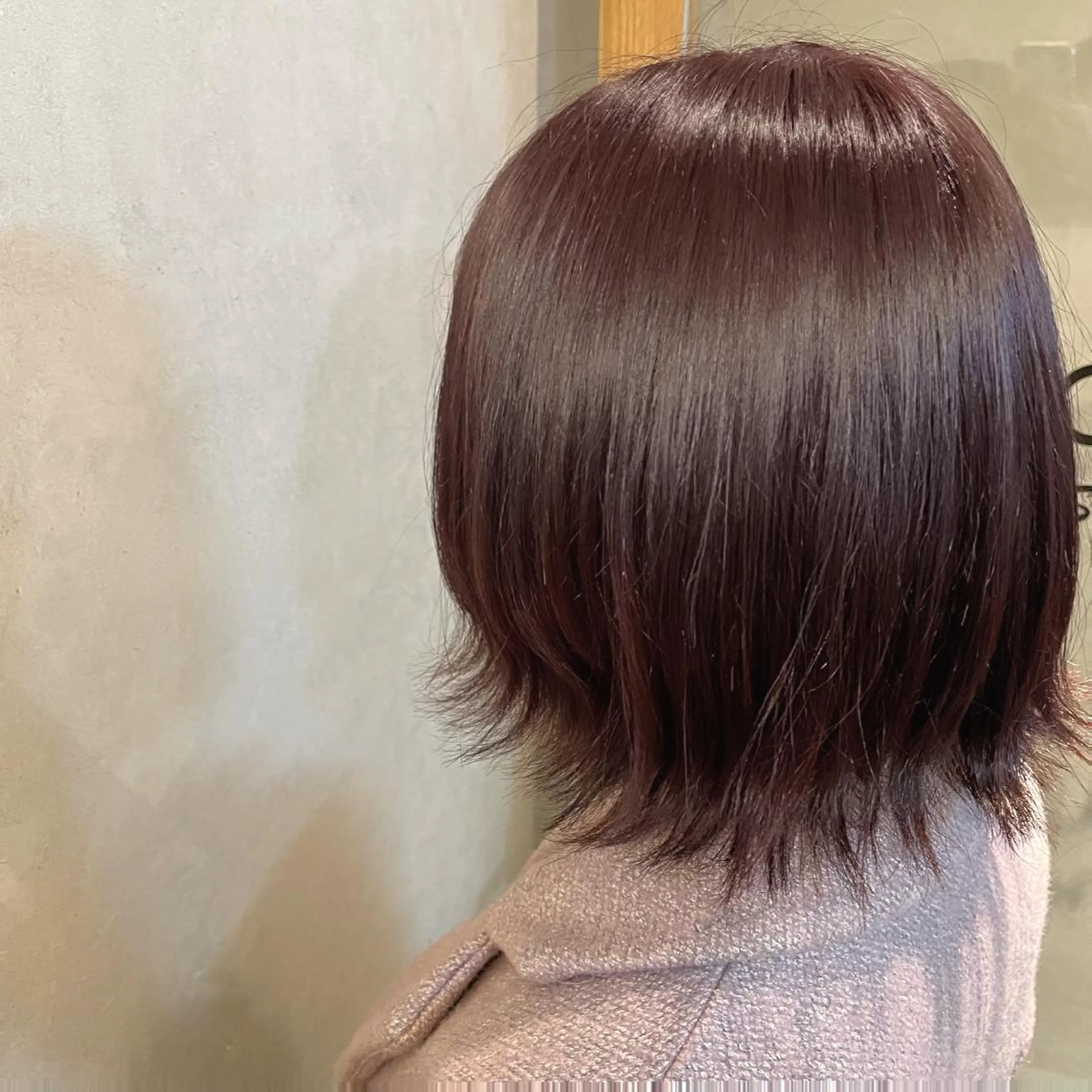 ショート カラー ブラウンカラー ピンクカラー ピンクブラウン 🍮中山詩乃🍮顔 まわりデザイン◎のヘアスタイル