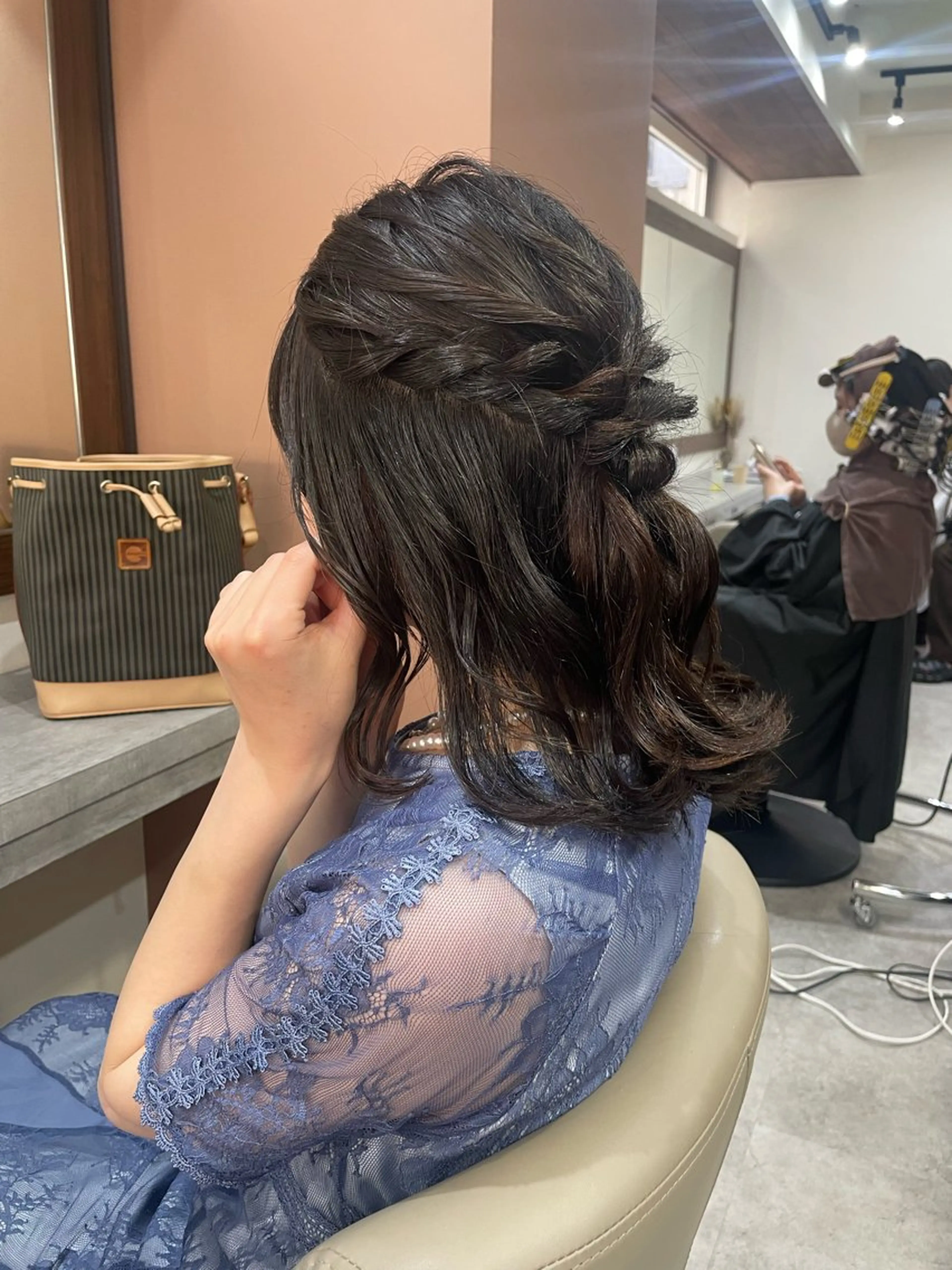 ミディアム ヘアセット 韓国風パーマ/ヘア セット/店長みづきのヘアスタイル