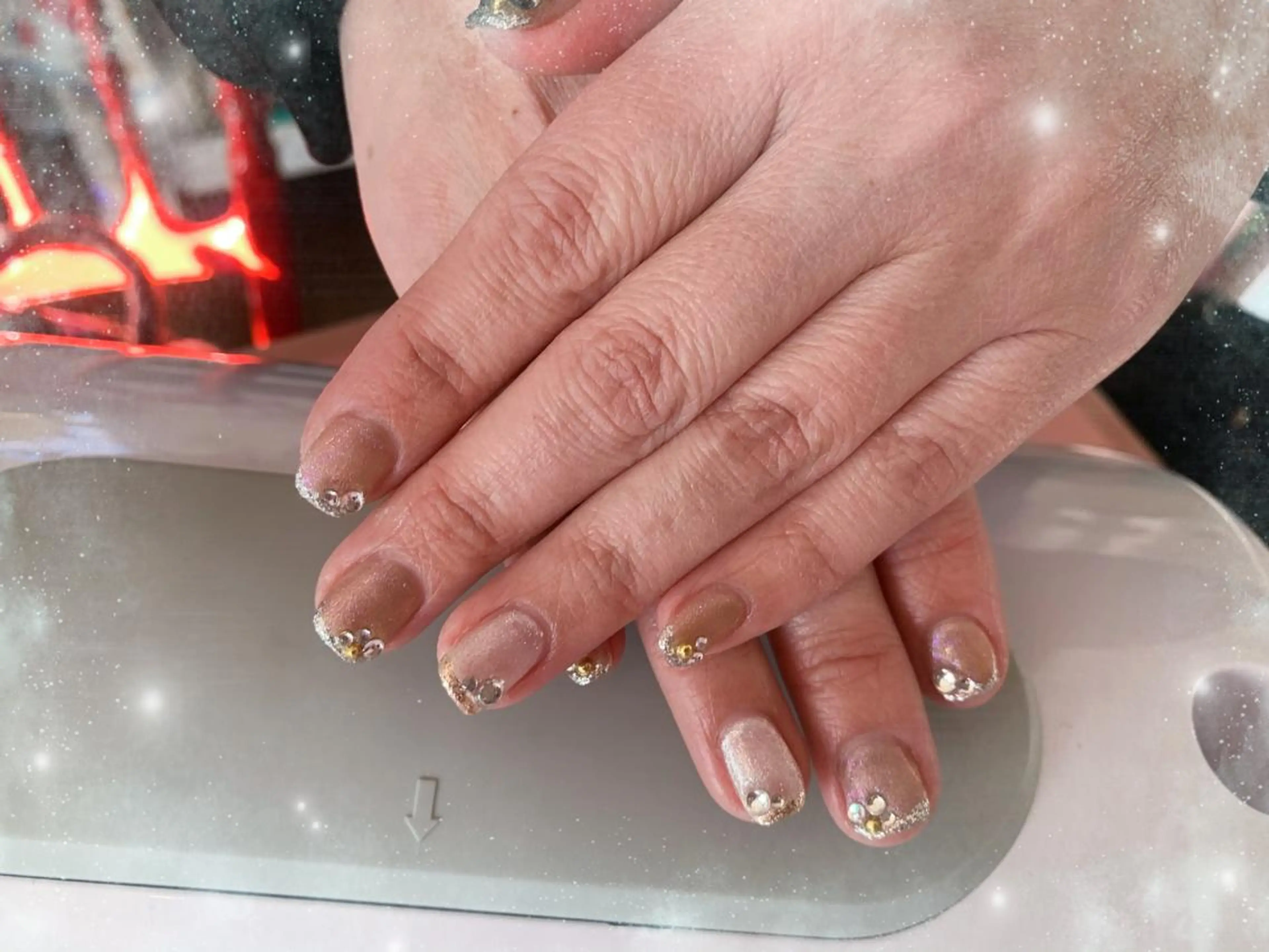 ネイル マグネットネイル ニュアンスネイル 林 ✨syousyouのネイルデザイン