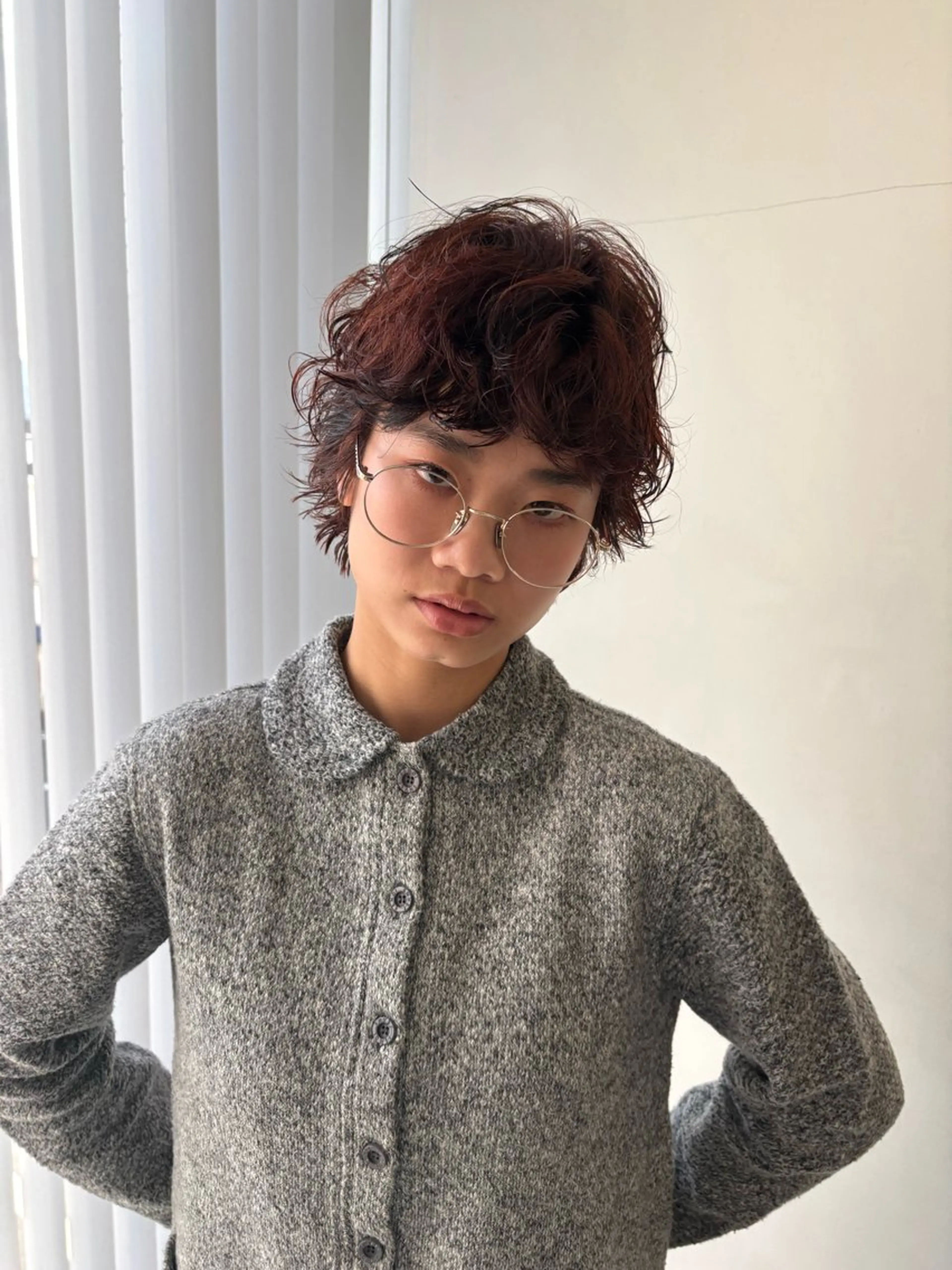 カラー パーマ カット ワタナベ イオリ🧼のヘアスタイル