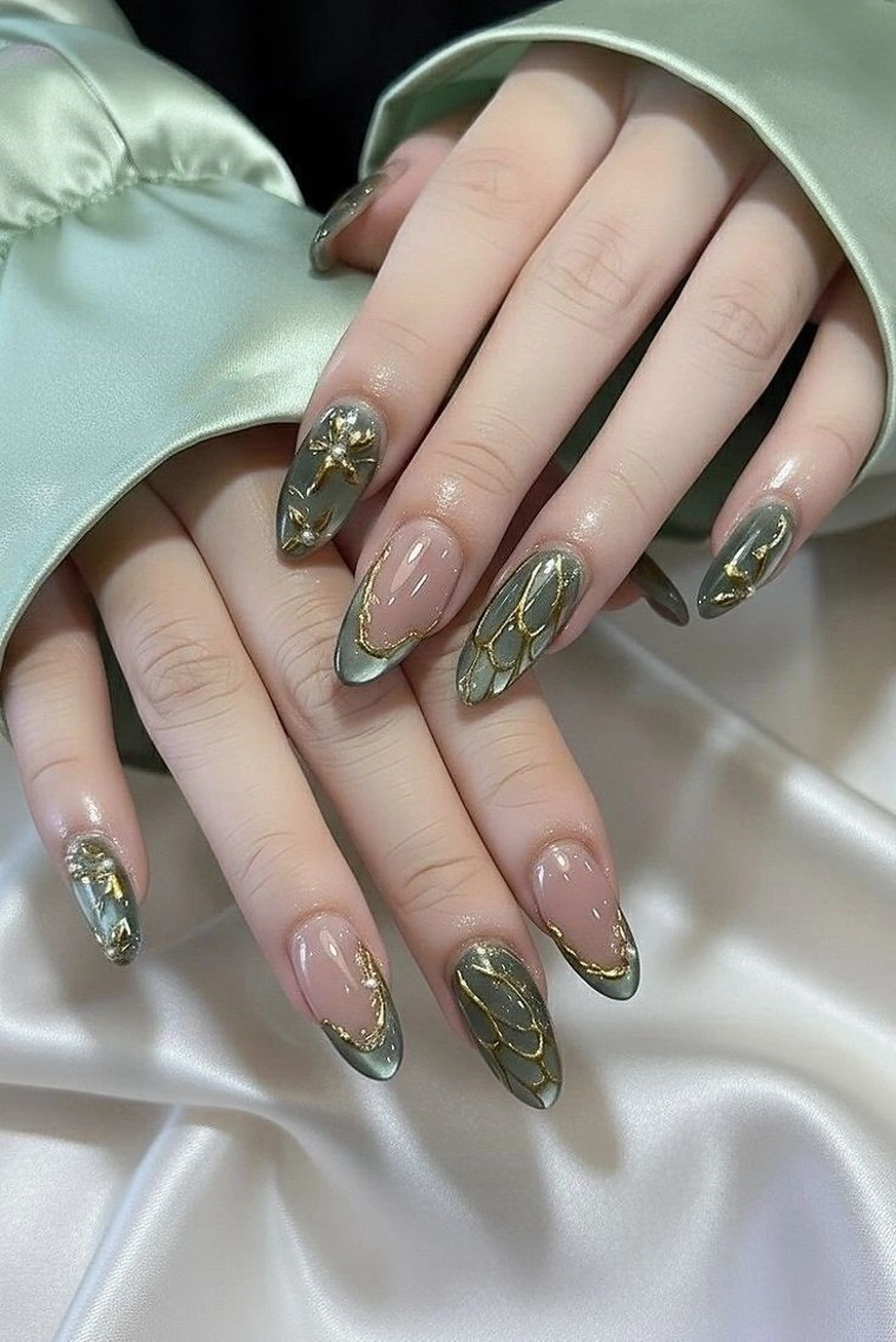 カラー グラデーションカラー ハンドネイル AIN Nailのネイルデザイン
