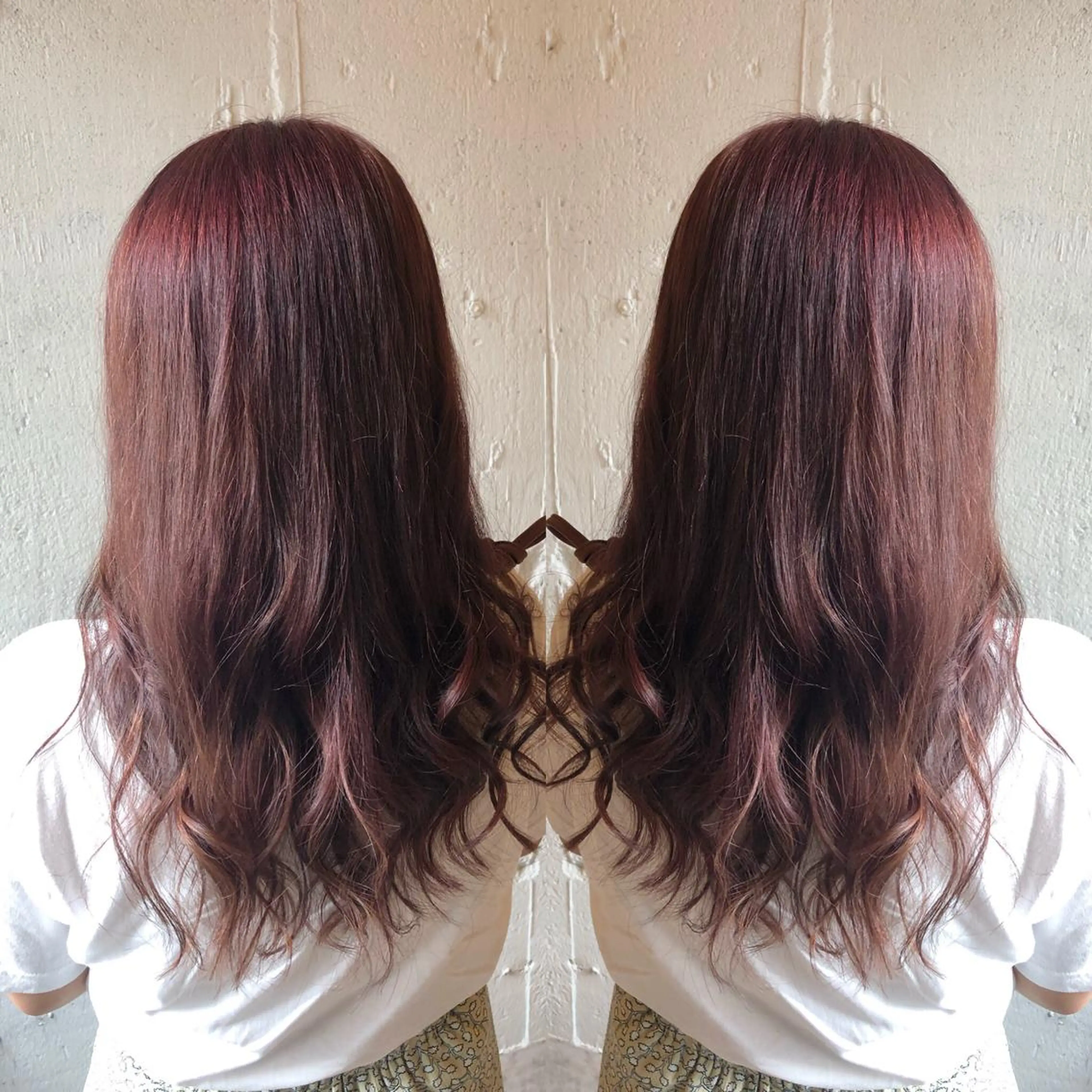 ロング ヘアカラー トリートメント あらき ちさとのヘアスタイル