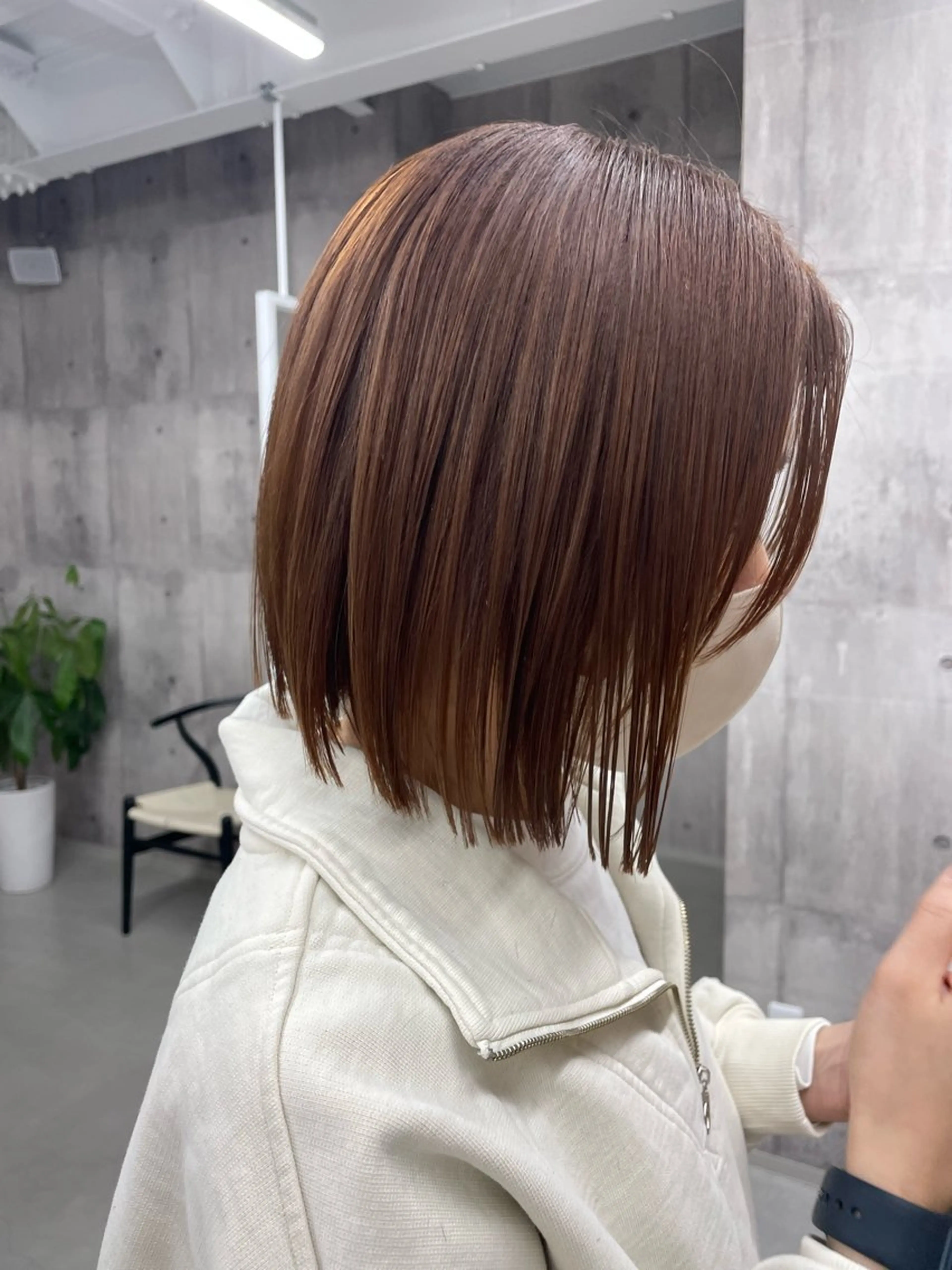 ショート カラー ブラウンカラー オレンジ オレンジブラウン 錦 茉李 @lm.mari03のヘアスタイル