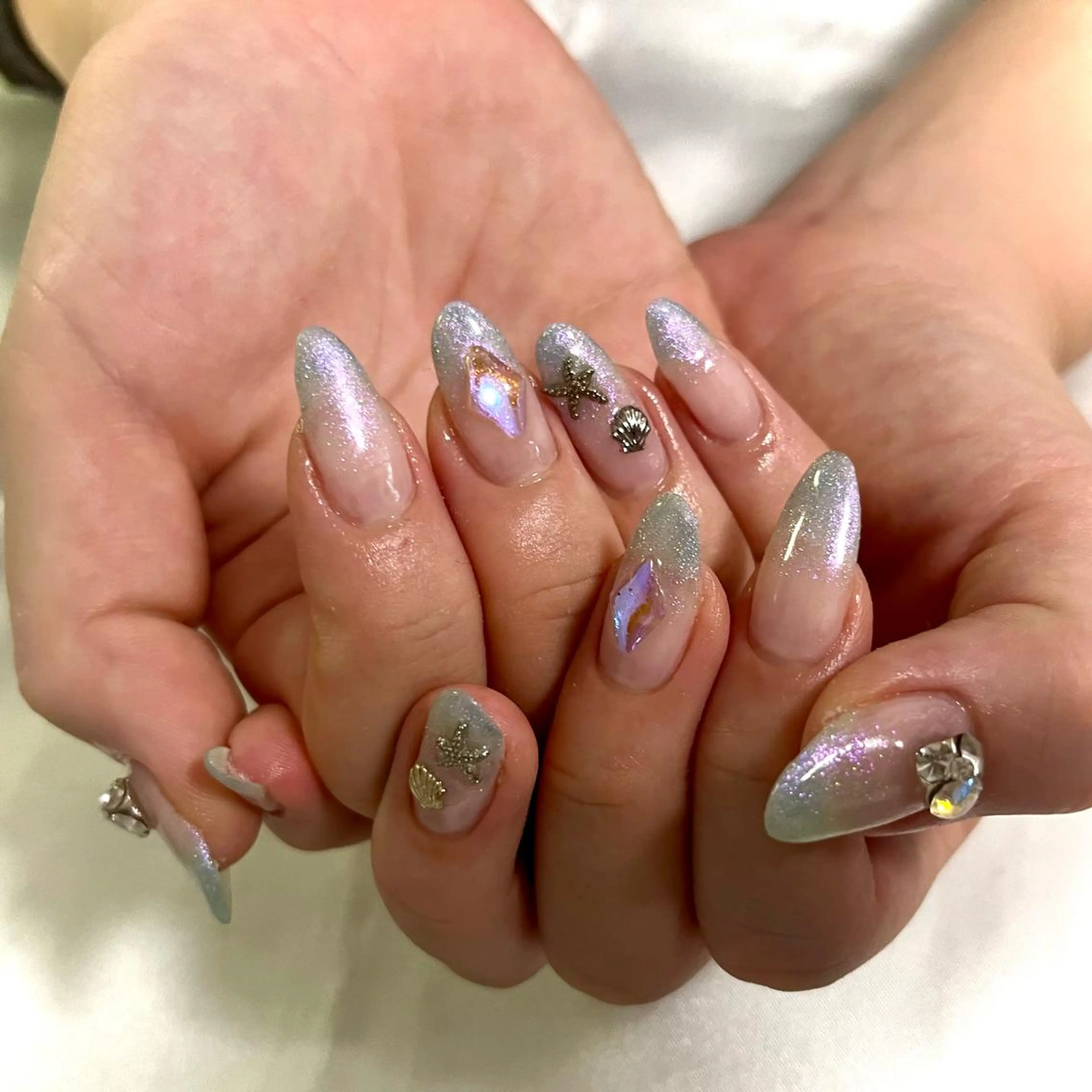 ネイル ラメ(グリッター) ラメグラデーション 韓国ネイル💠 Tomoのネイルデザイン