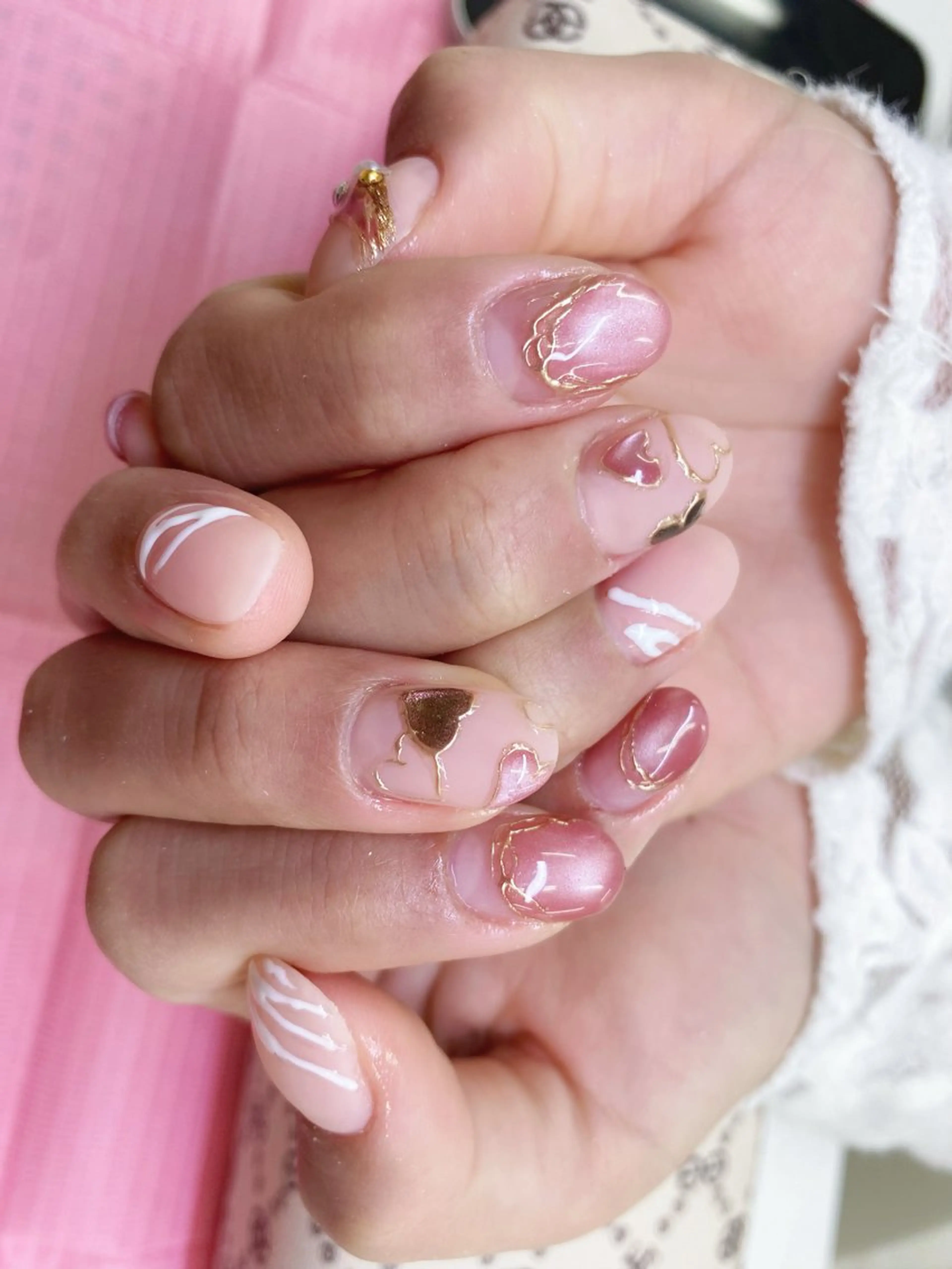 ネイル バレンタイン ホウ エンのネイルデザイン