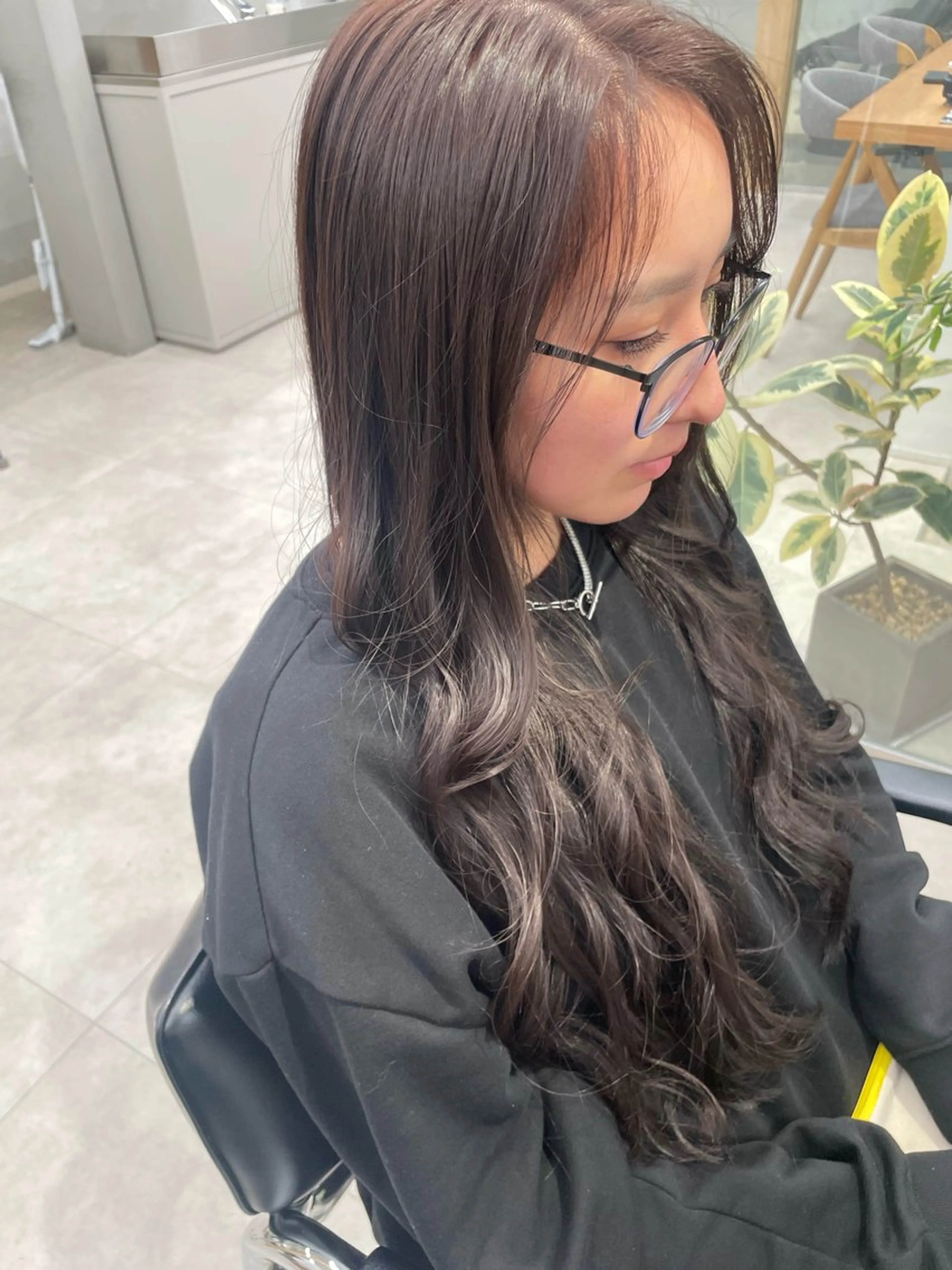 セミロング カラー 透明感カラー ヘアカラー 赤み消し×透明感 /🌙suwa🌙のヘアスタイル