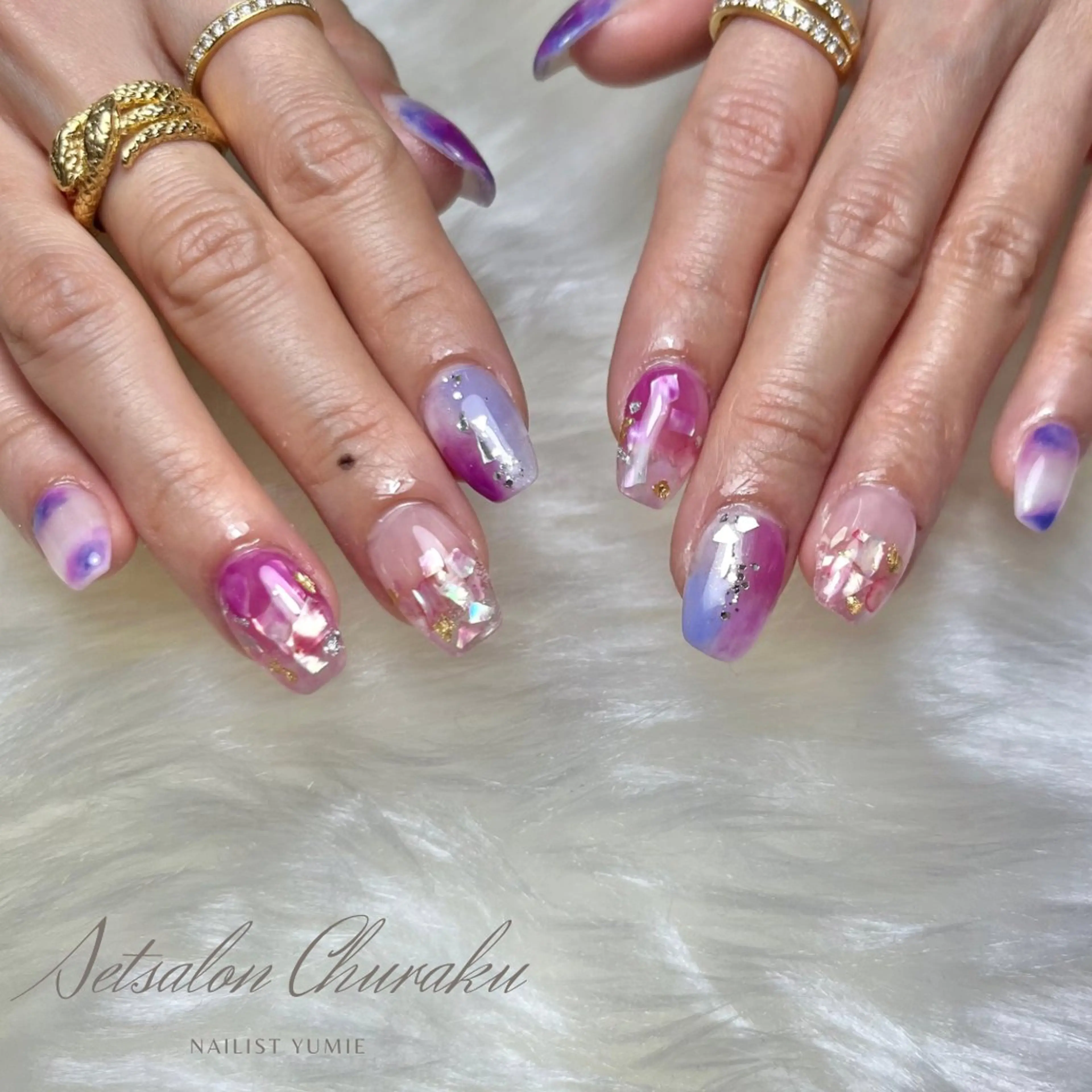 ネイル ニュアンスネイル ハンドネイル NAILSALON en+沖縄市美原のネイルデザイン