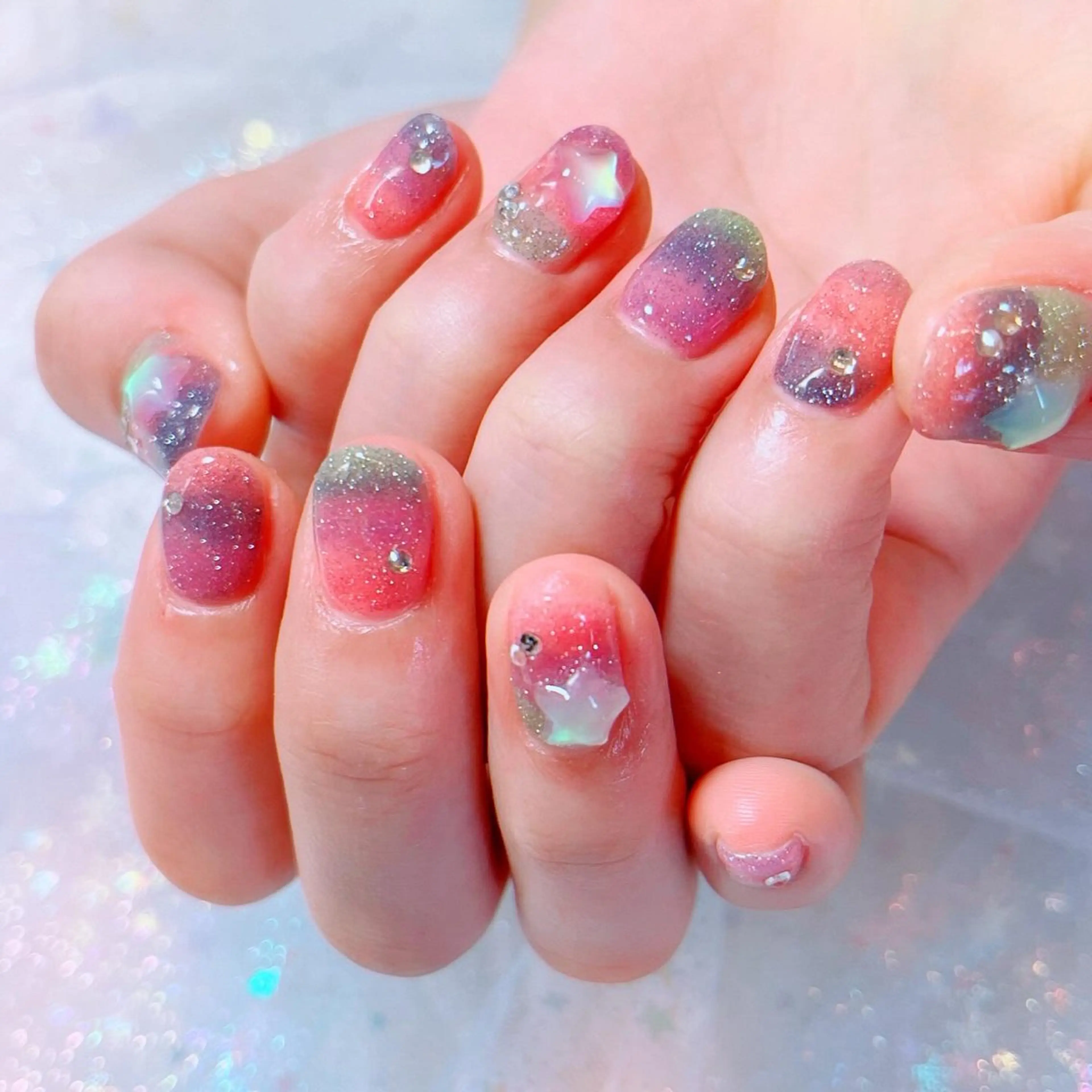 ネイル フラッシュネイル RUI ☆のネイルデザイン