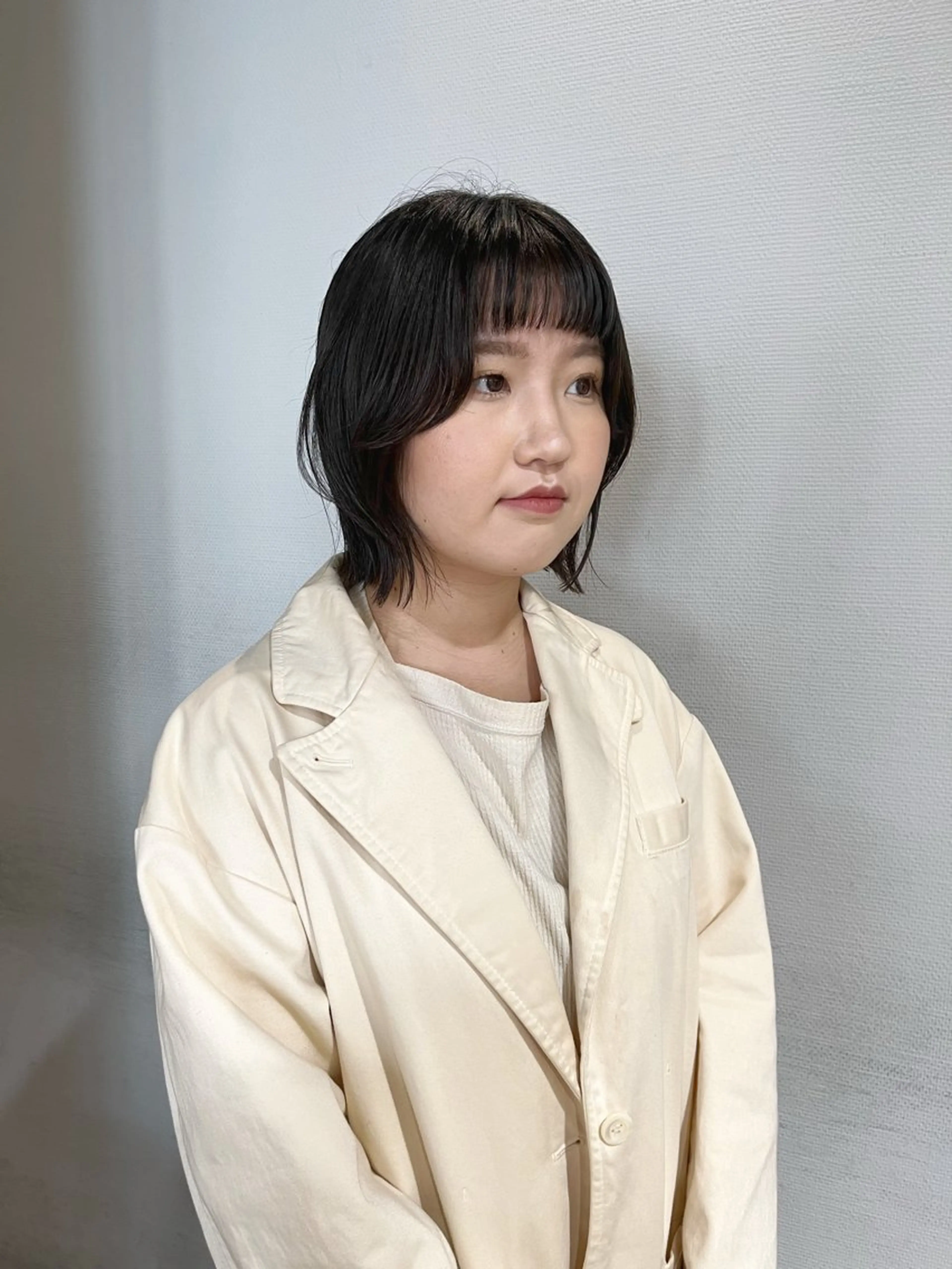 ミディアム かわい りほのヘアスタイル