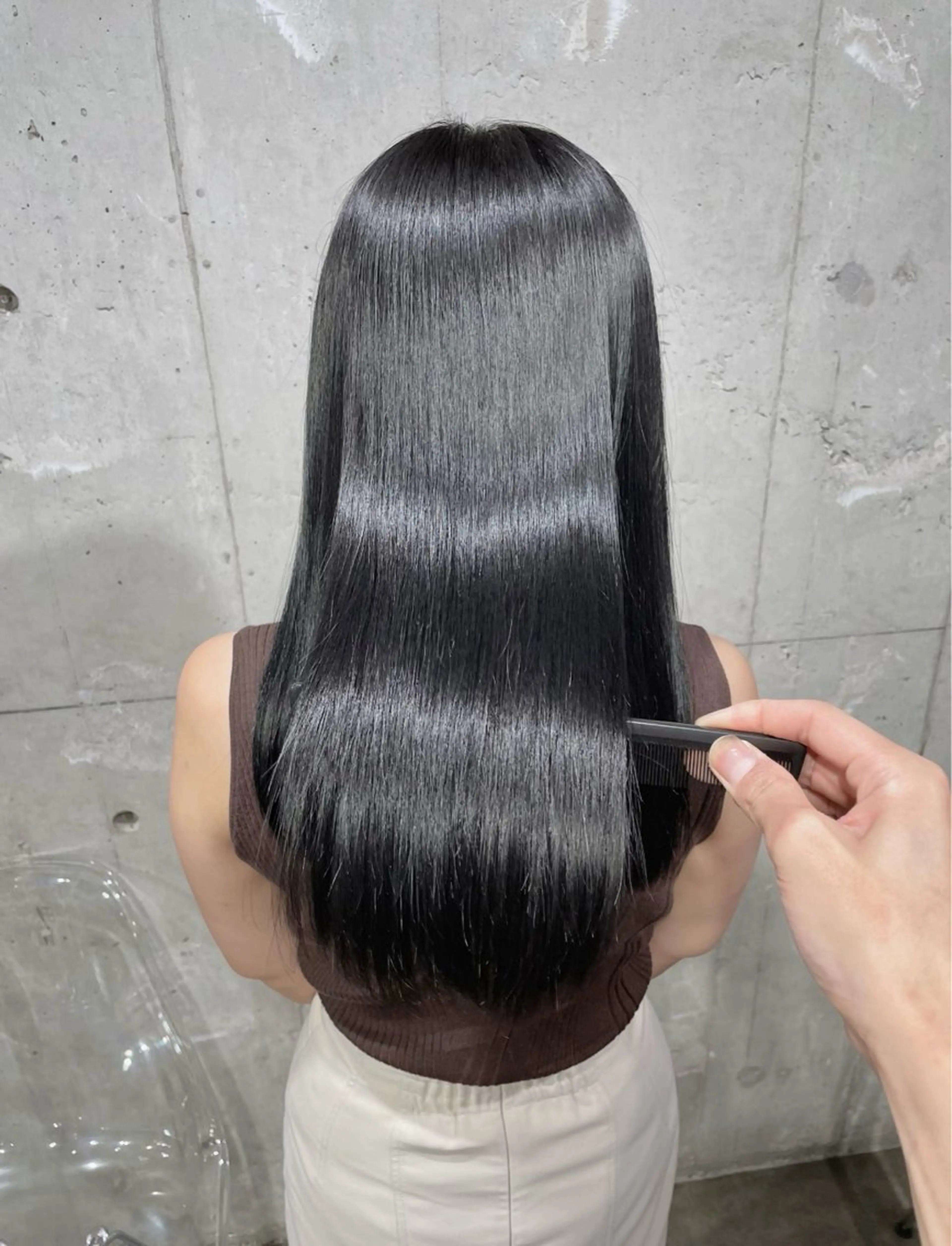 ロング カラー カット ヘアカラー トリートメント ヘッドスパ ヘアセット ベージュカラー💖 やすひろのヘアスタイル