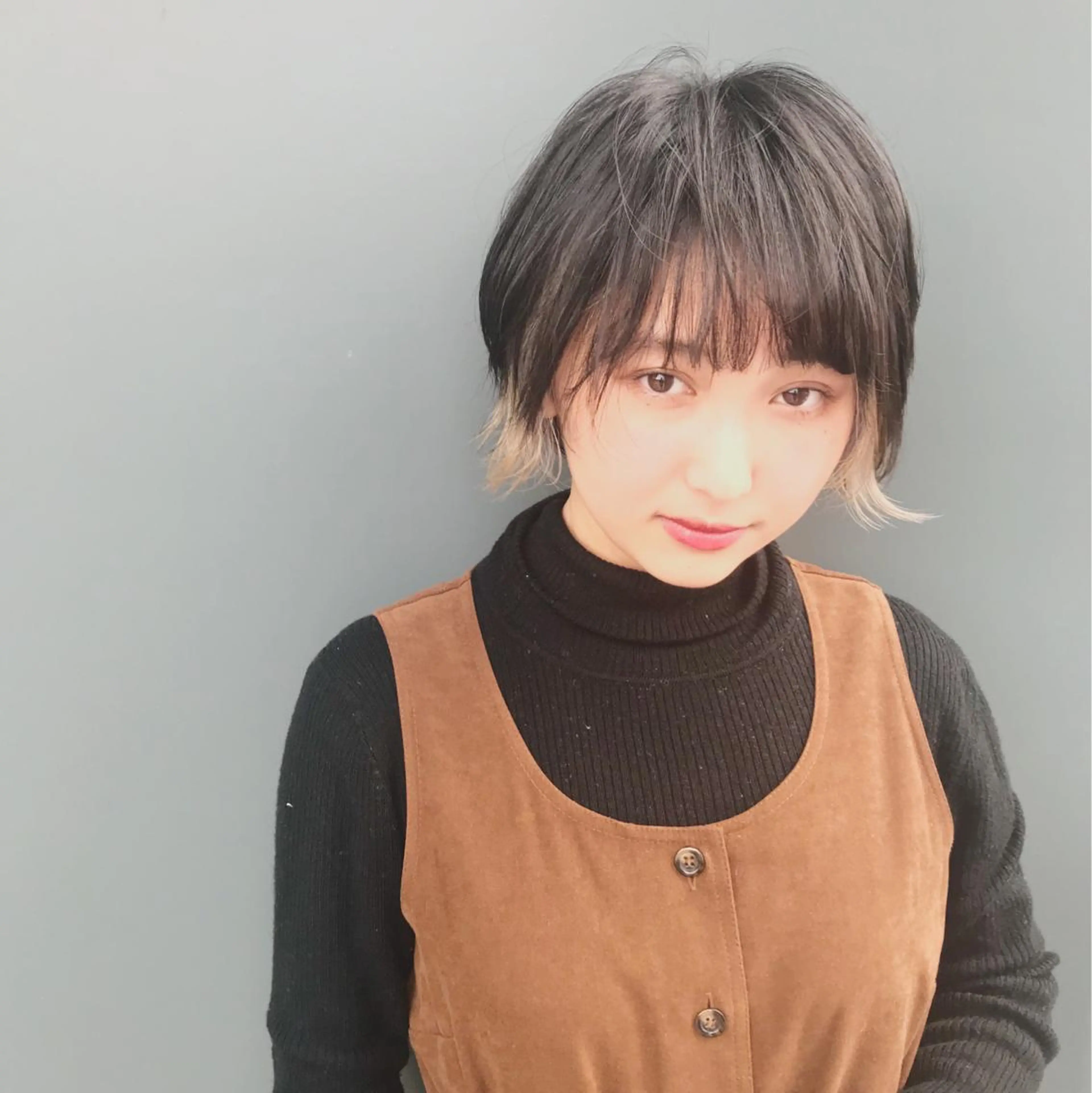 ショート カラー イヤリングカラー 苅北 泰輔のヘアスタイル