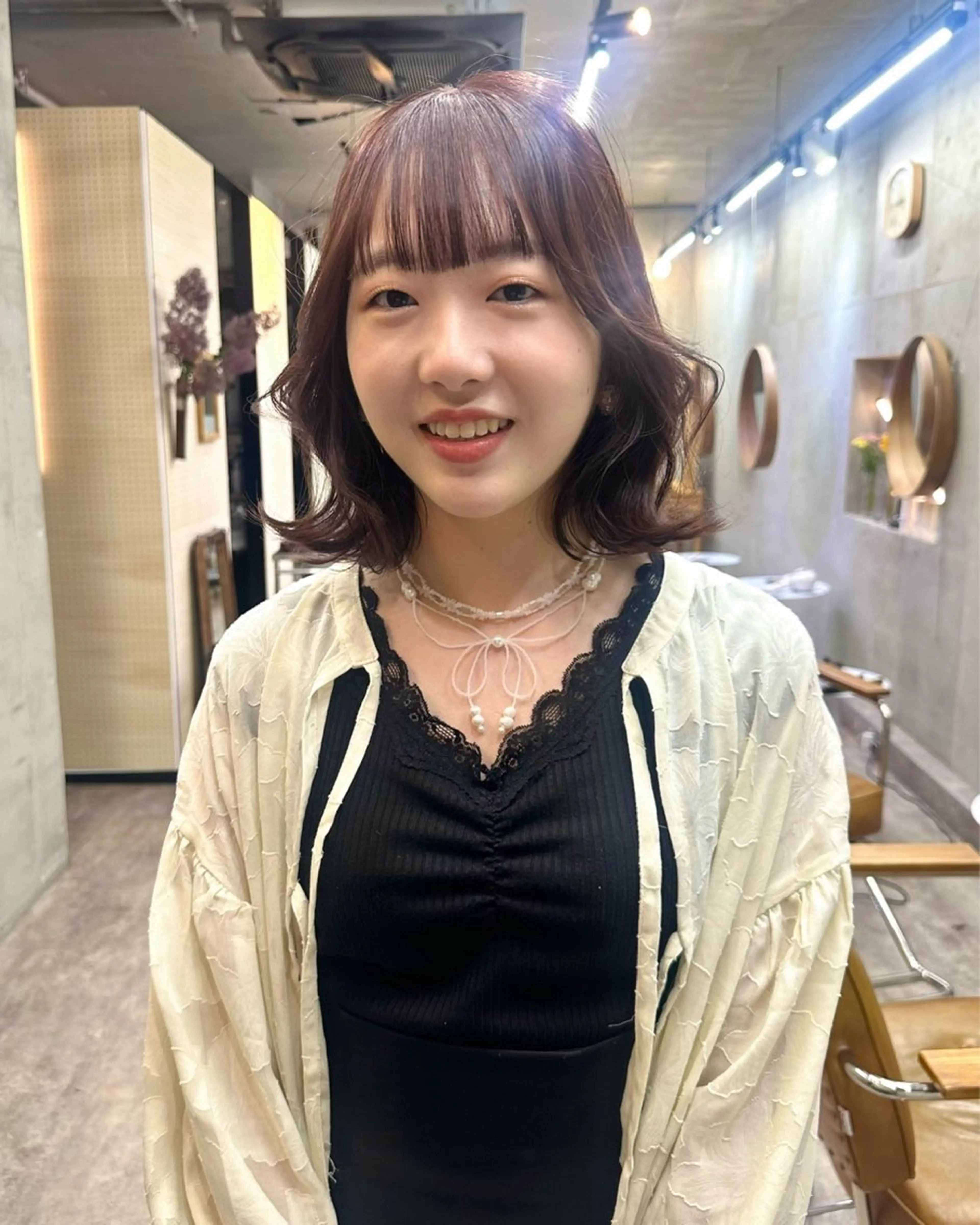 ショート カラー ピンクカラー ボブ くびれヘア カットモデル募集中 ／HARUKA🎀のヘアスタイル