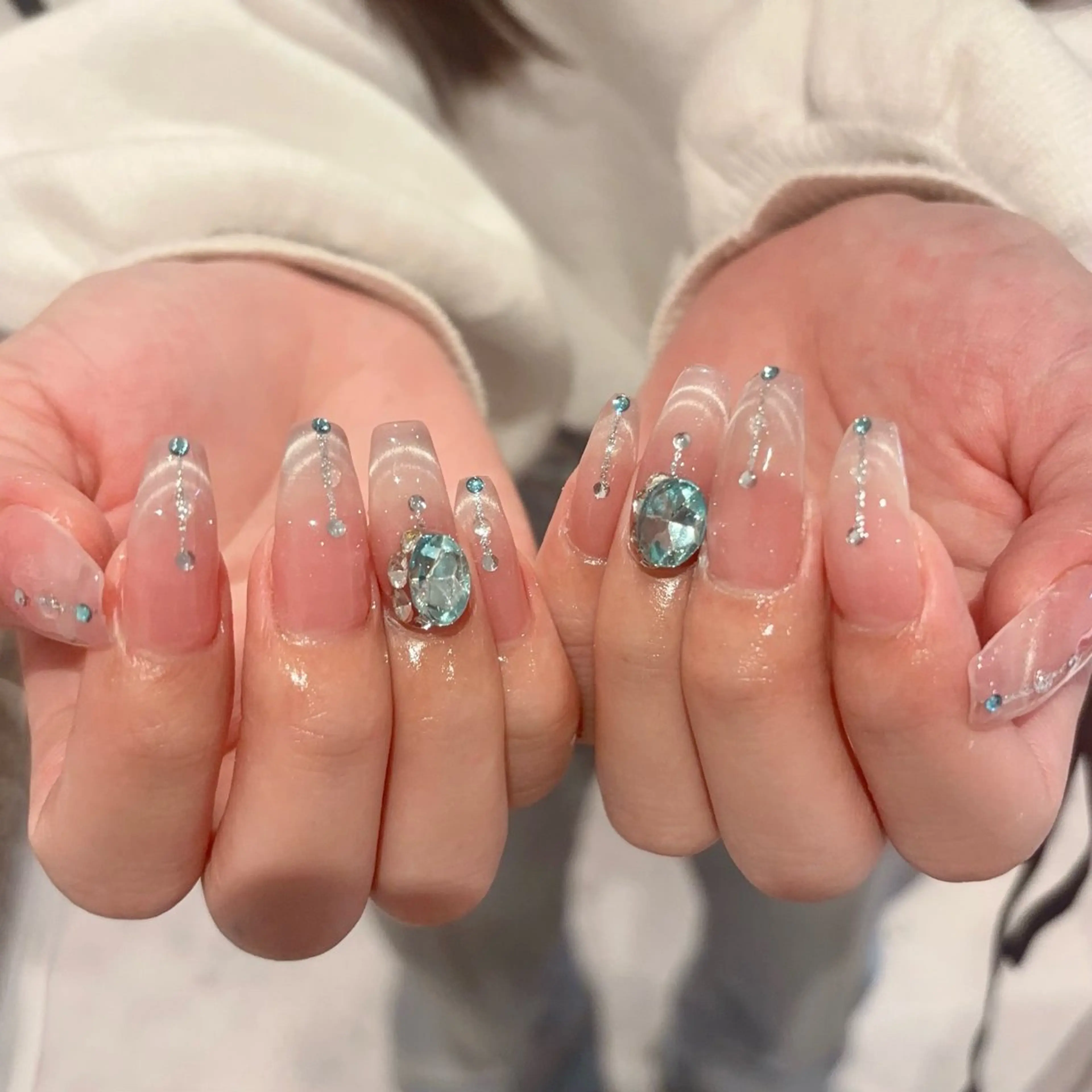 ネイル 🎀kira 長さだし💗モチ最高のネイルデザイン