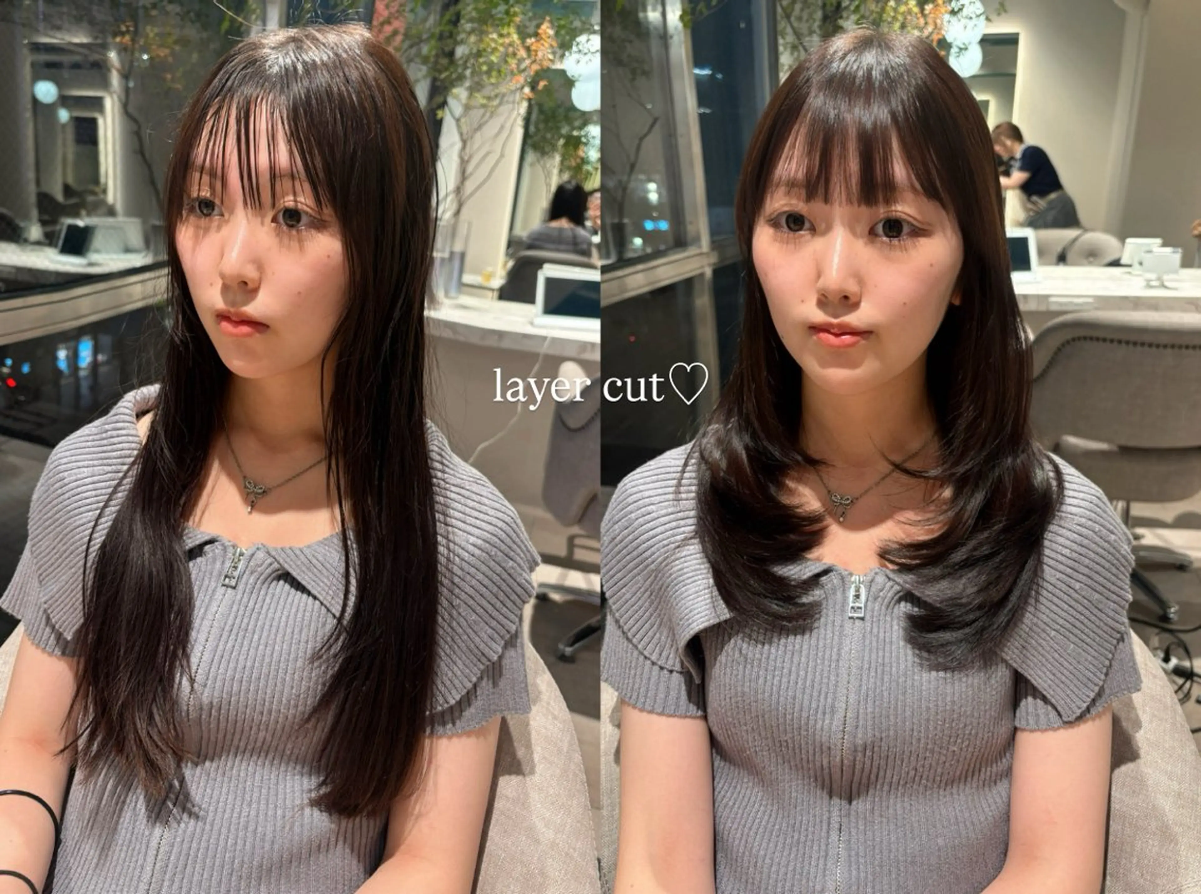 ミディアム レイヤーカット レイヤーカット/ 透明感カラー🤍楓のヘアスタイル