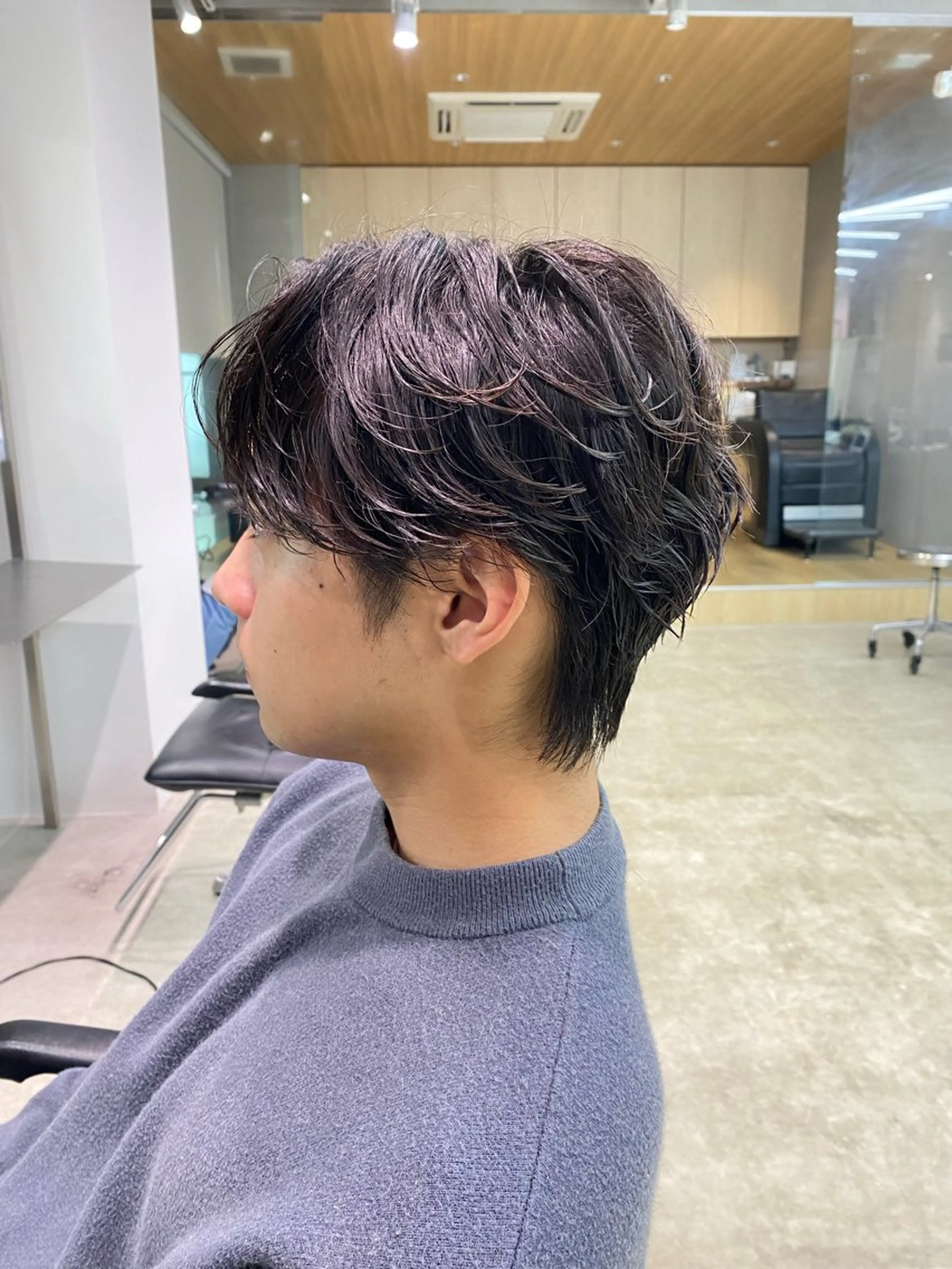 ミディアム パーマ メンズ fifth天神パーマ 特化/大田宗一朗のヘアスタイル