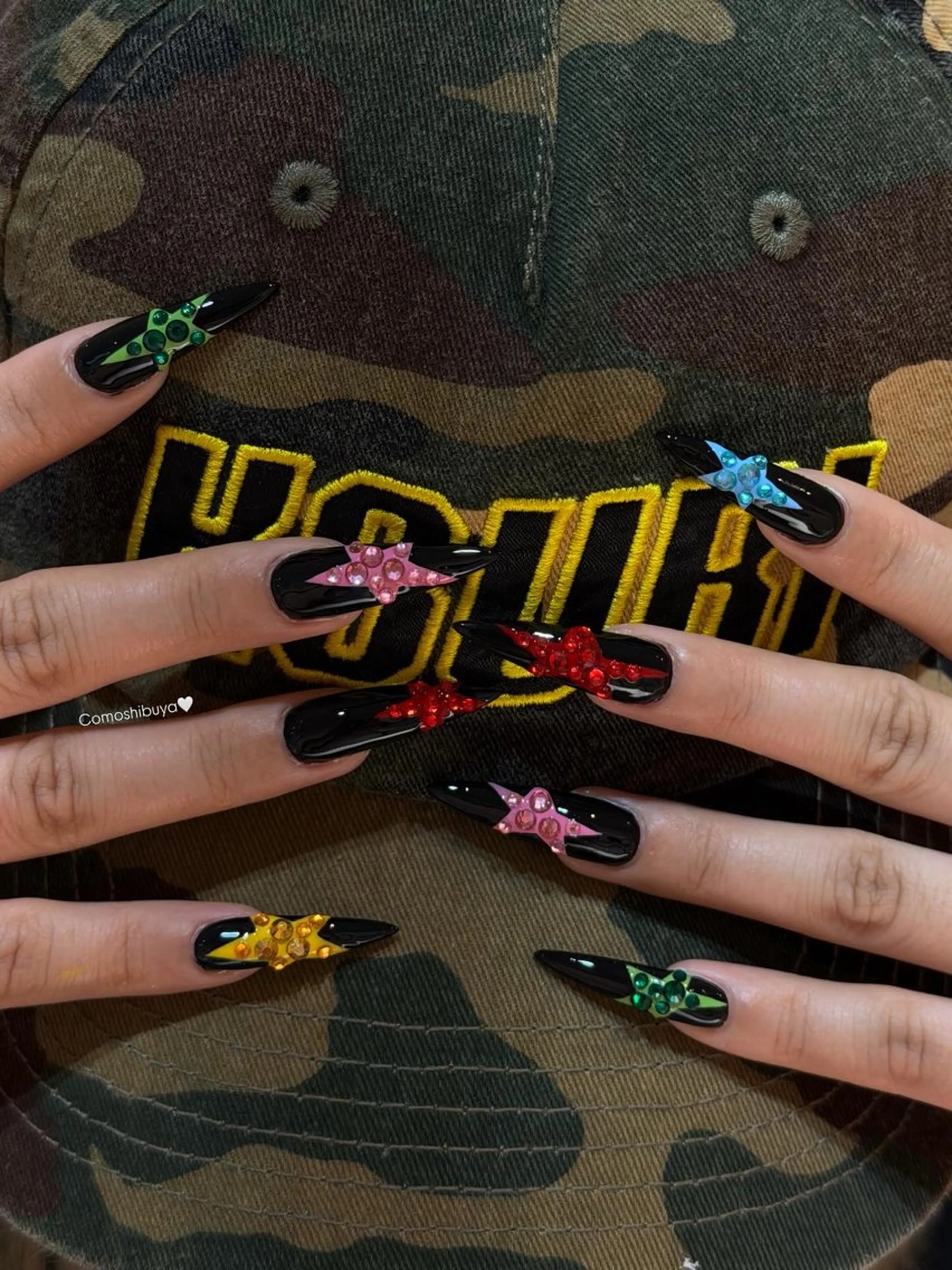 ネイル 韓国ネイル シンプルネイル ワンホンネイル CoMo Nailのネイルデザイン