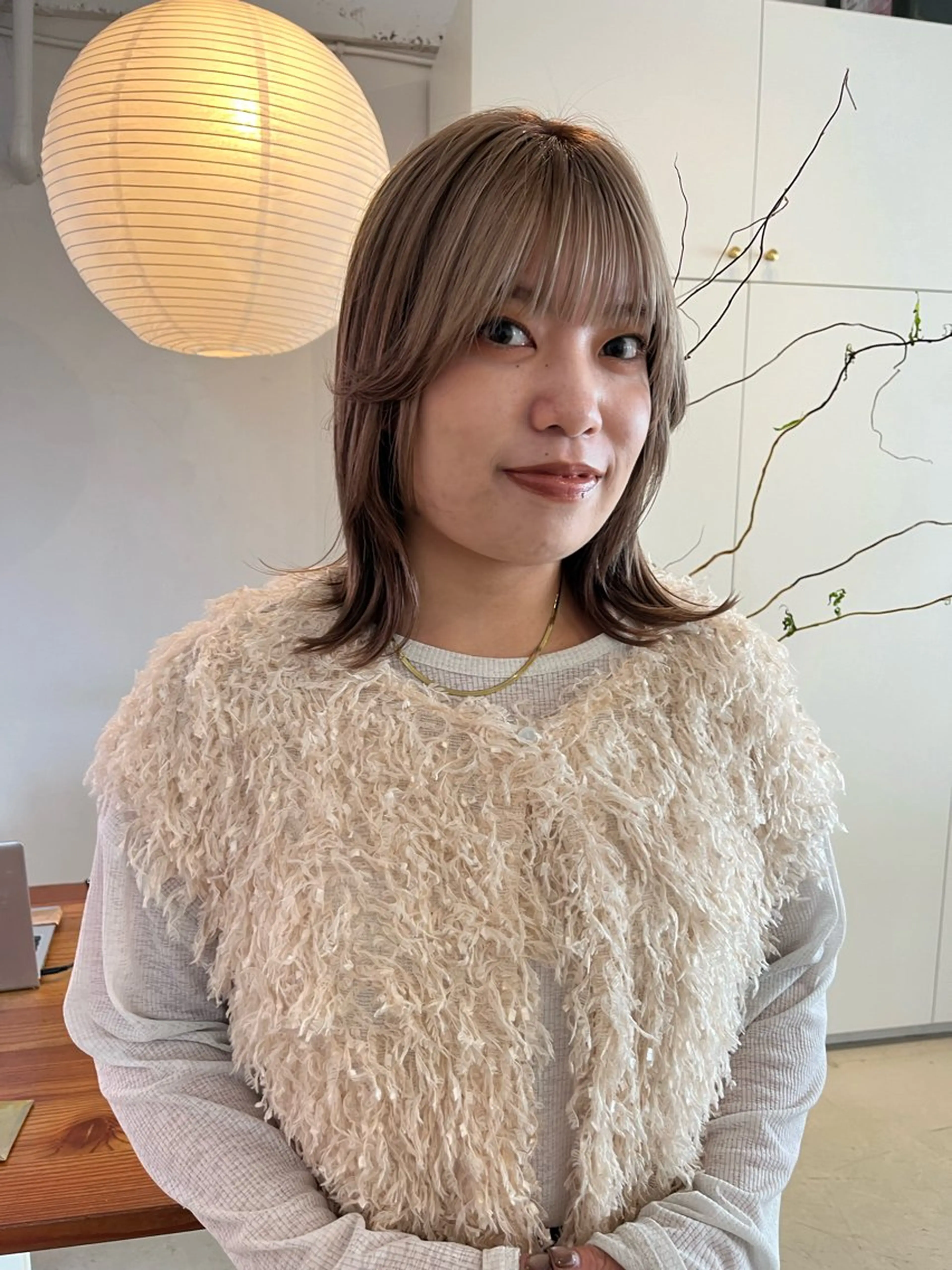 ミディアム ヘアカラー トリートメント 横浜美容室LINE /古賀紅音のヘアスタイル
