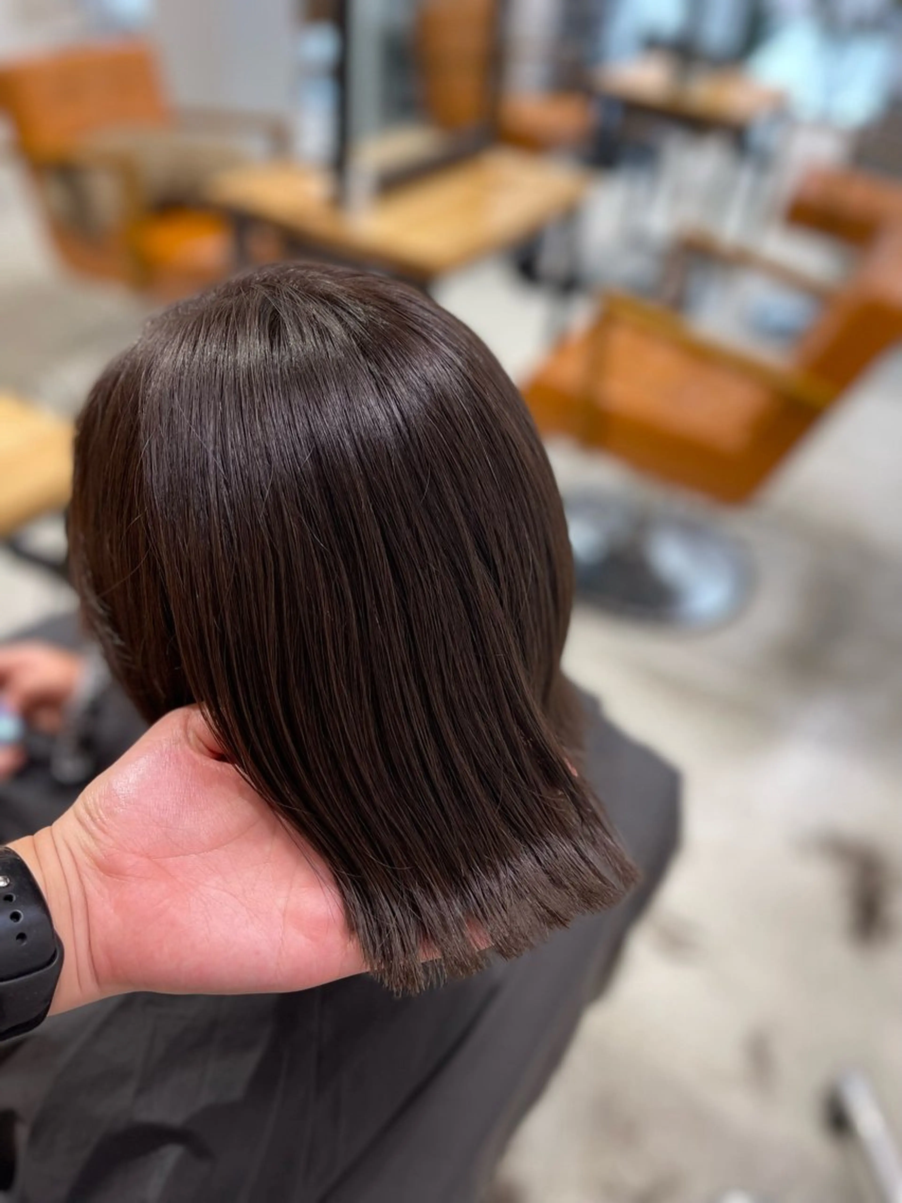 ミディアム カラー 髪質改善/堀江 ケアカラーtoshiのヘアスタイル