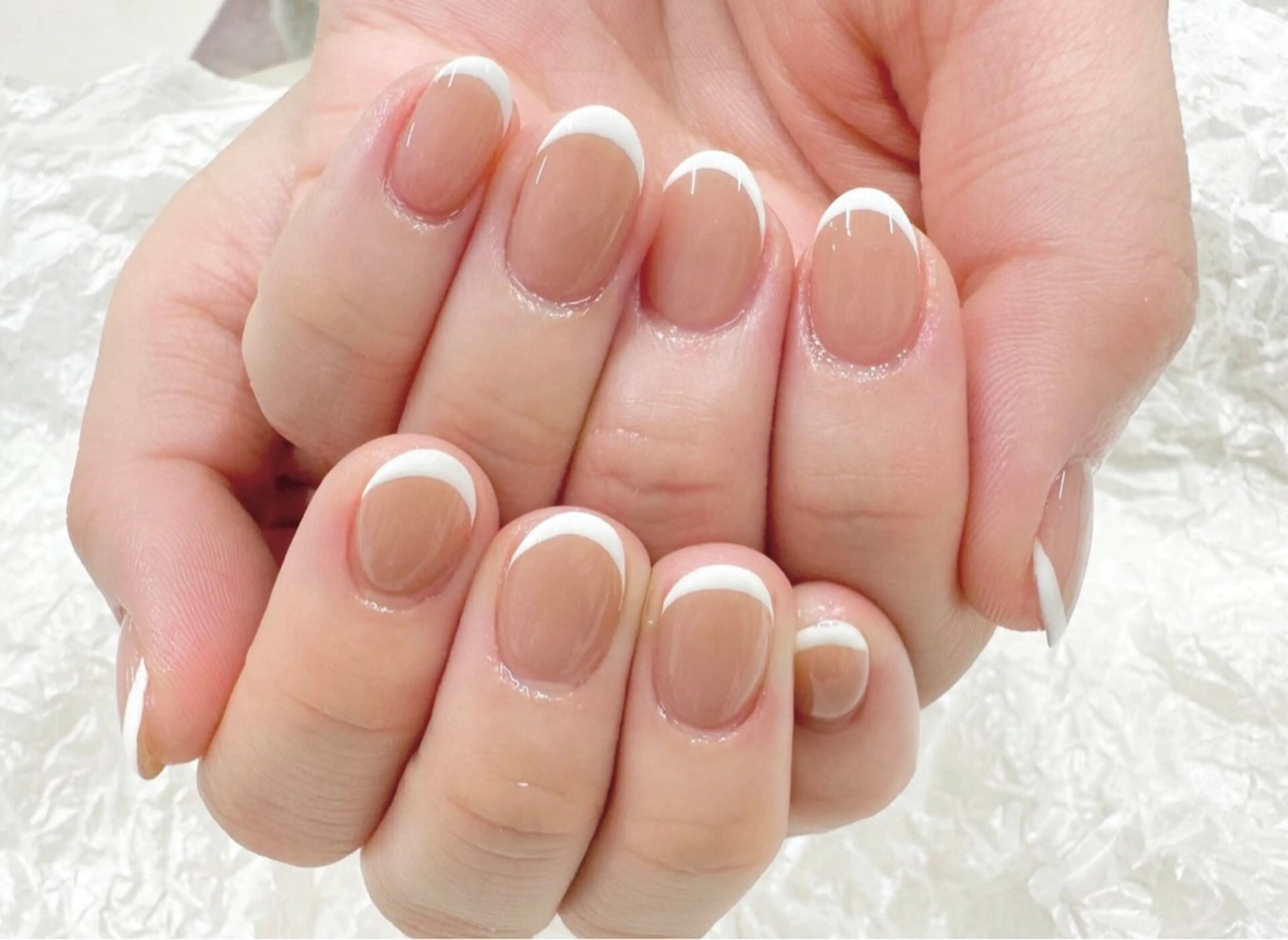 ネイル フレンチネイル シンプルネイル LE REVE 新宿店のネイルデザイン