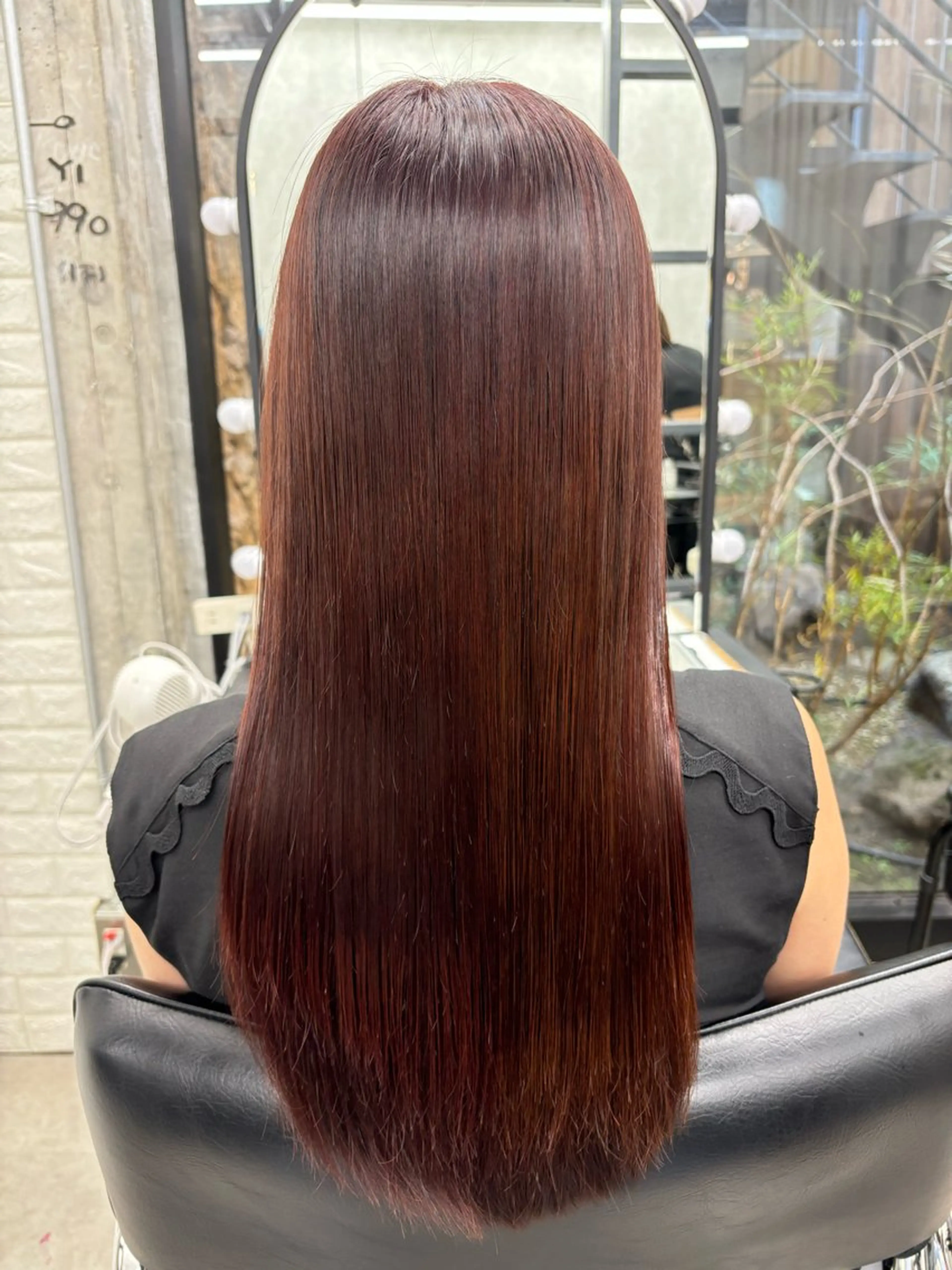 ロング カラー ブリーチ ブラウンカラー ブリーチなしカラー ピンクカラー ピンクブラウン カット ヘアカラー 縮毛矯正 トリートメント すぐ巻ける縮毛矯正 🍀勝倉　麗のヘアスタイル