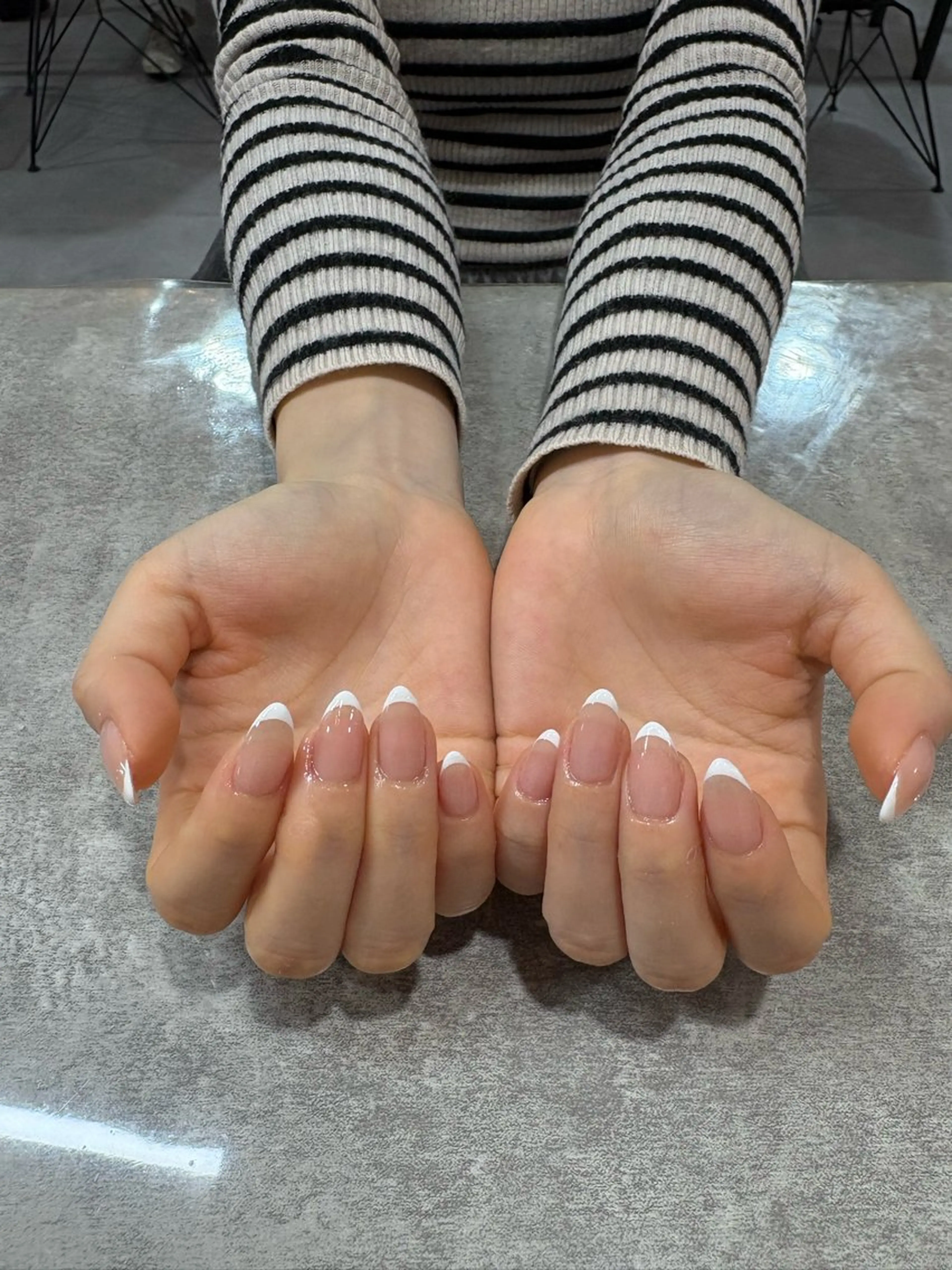 ネイル フレンチネイル tiffin Rihoのネイルデザイン