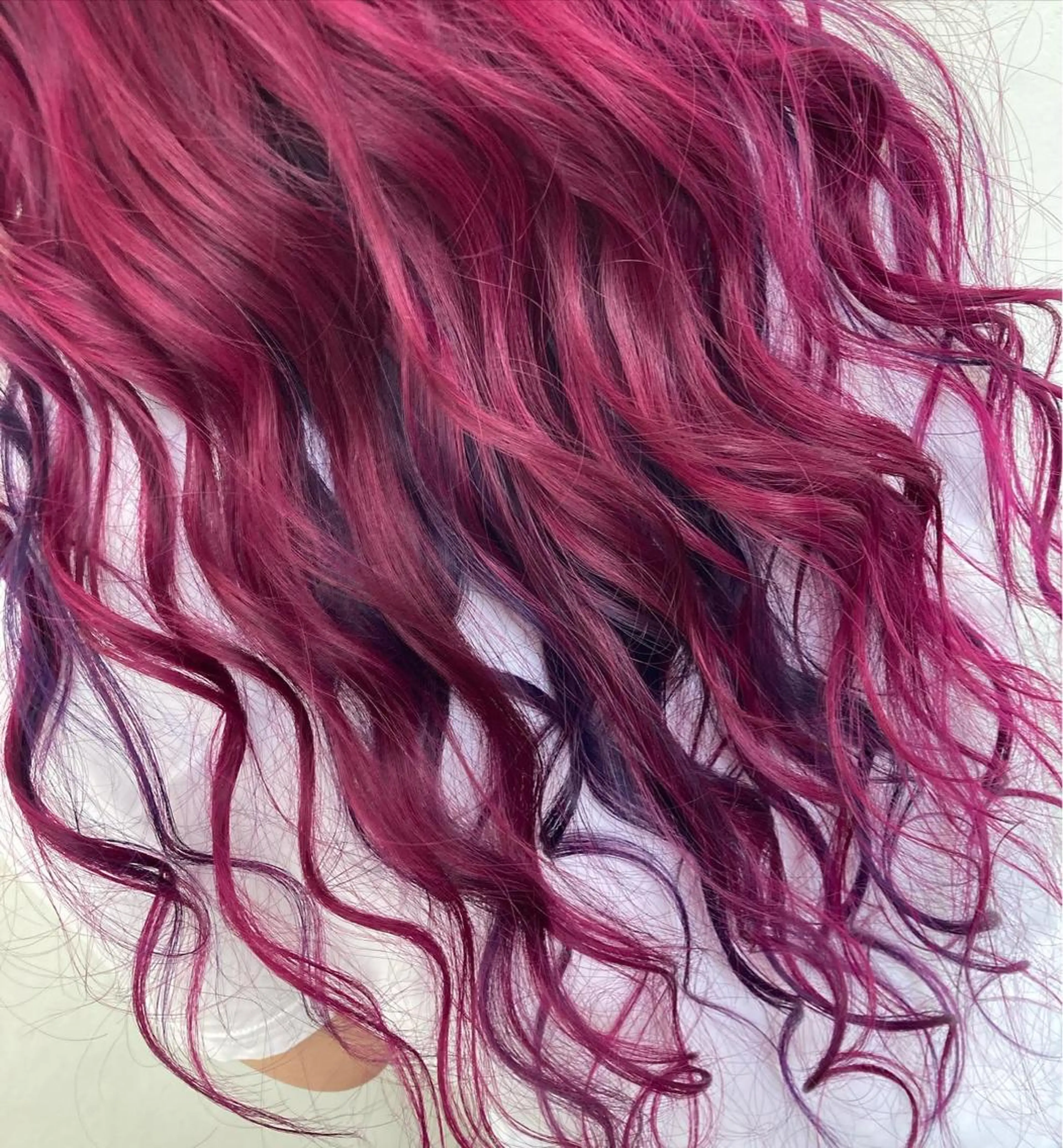 ロング カラー パーマ ヘアアレンジ ブリーチ毛縮毛矯正 👑山口のヘアスタイル