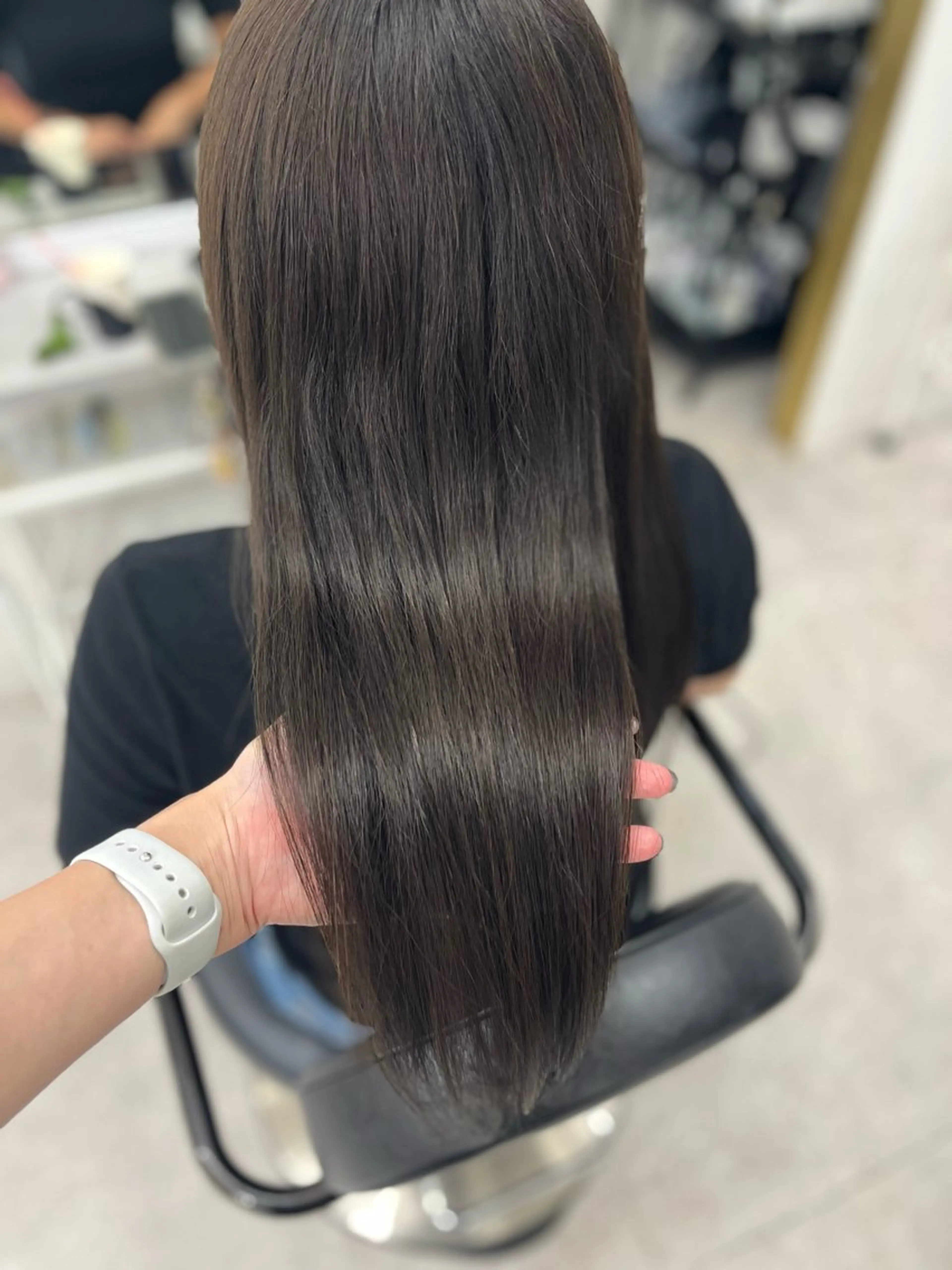 セミロング カラー アッシュ アッシュグレー アッシュグレージュ グレージュ カット ヘアカラー トリートメント 🫧ぷる艶カラー🫧 Yuubi🦩のヘアスタイル