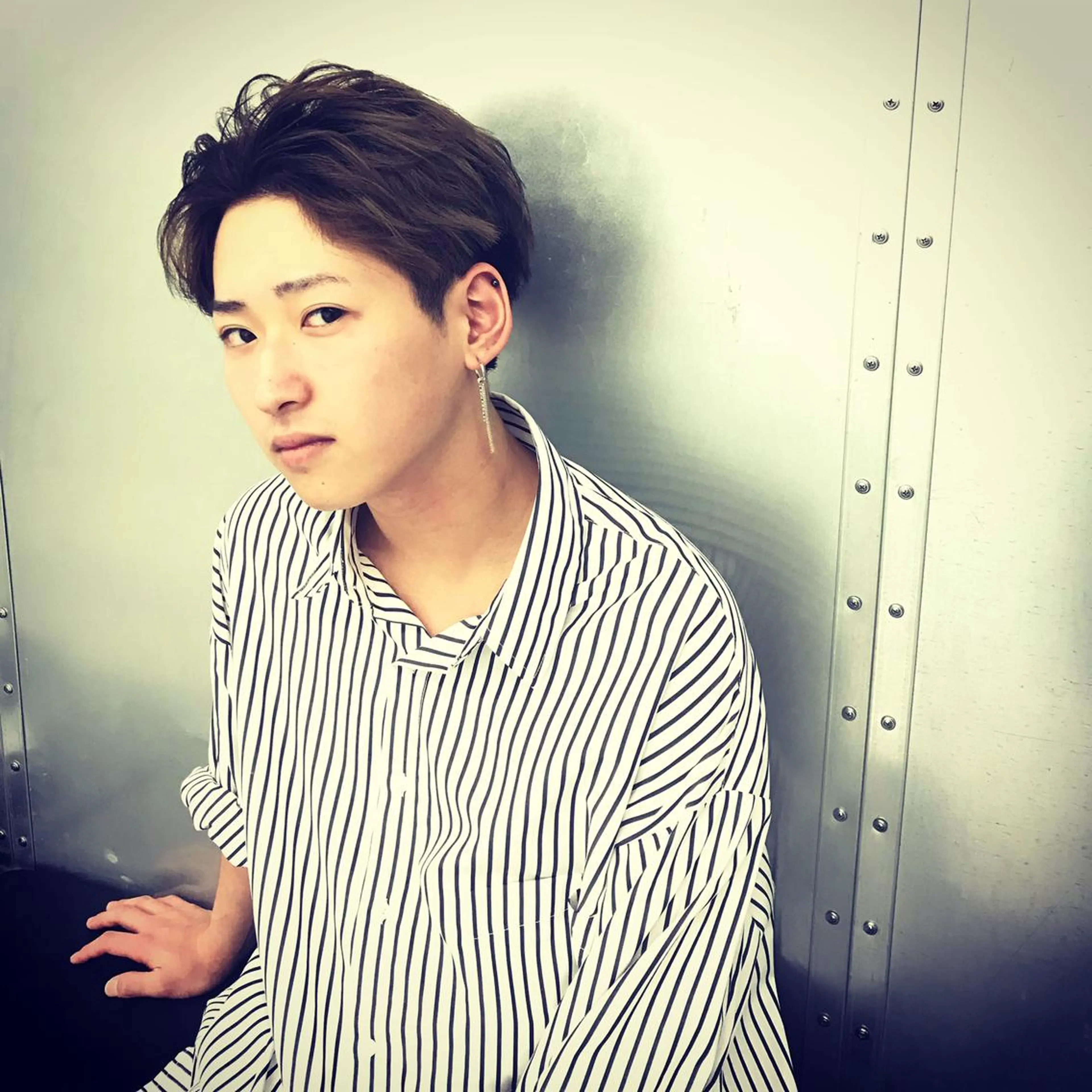 メンズ メンズブリーチカラー /パーマ ごーた立川のヘアスタイル