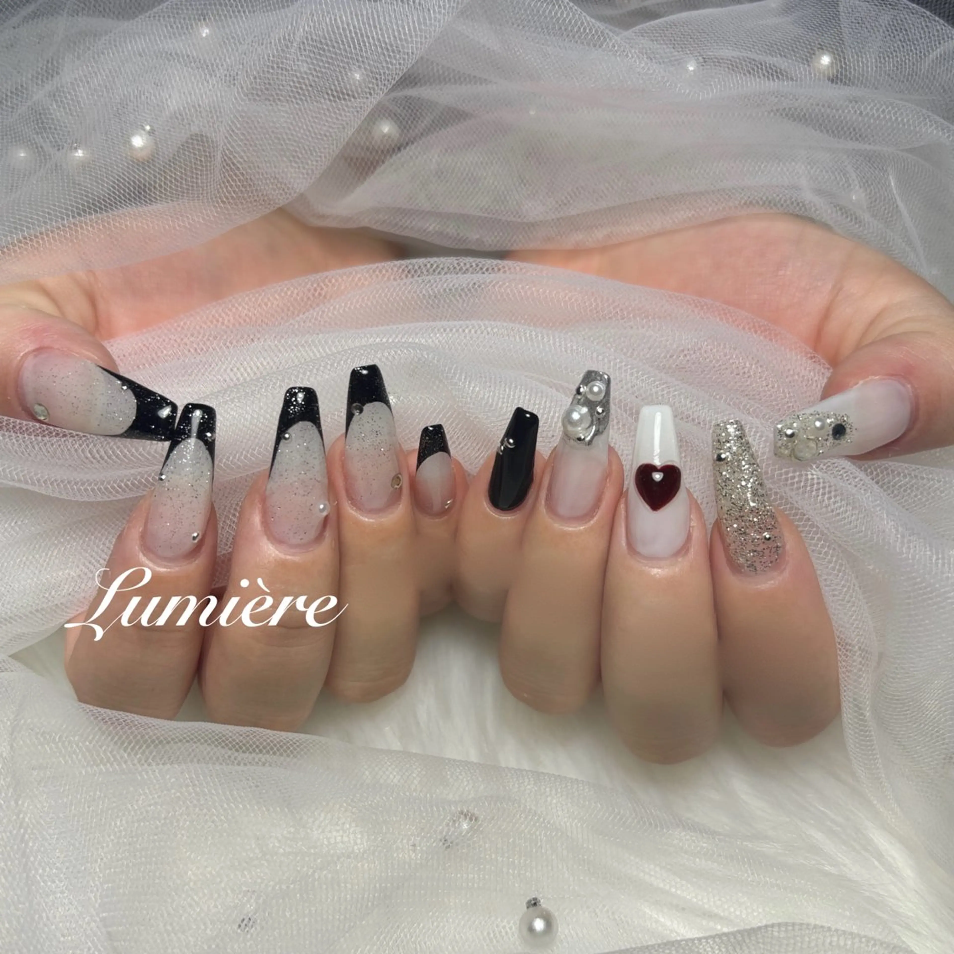 ネイル Lumière/ 超ロング/ワンホンのネイルデザイン