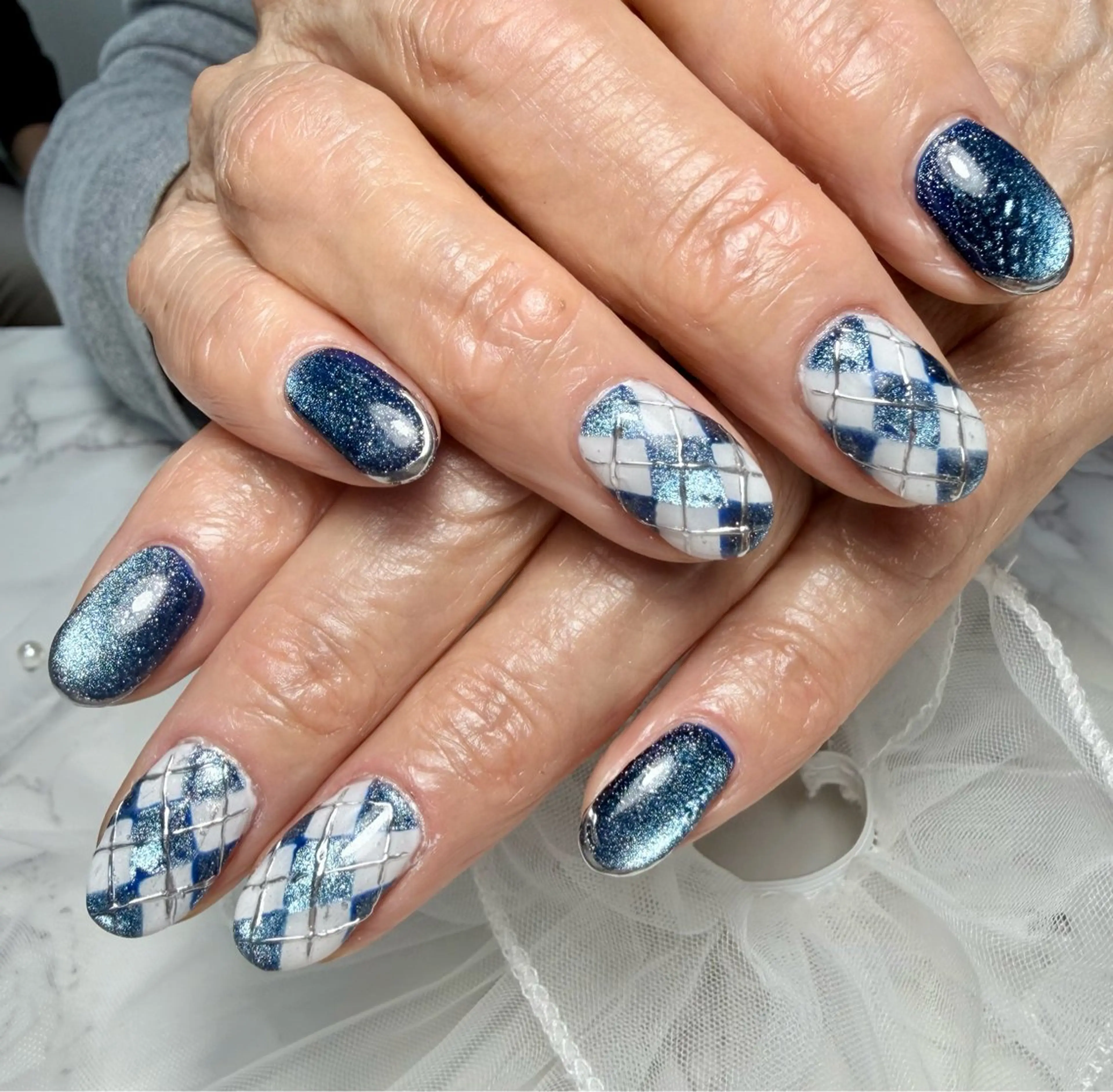 ネイル アートネイル チークネイル フラッシュネイル フラッシュマグ フレンチネイル Mai’s nailのネイルデザイン