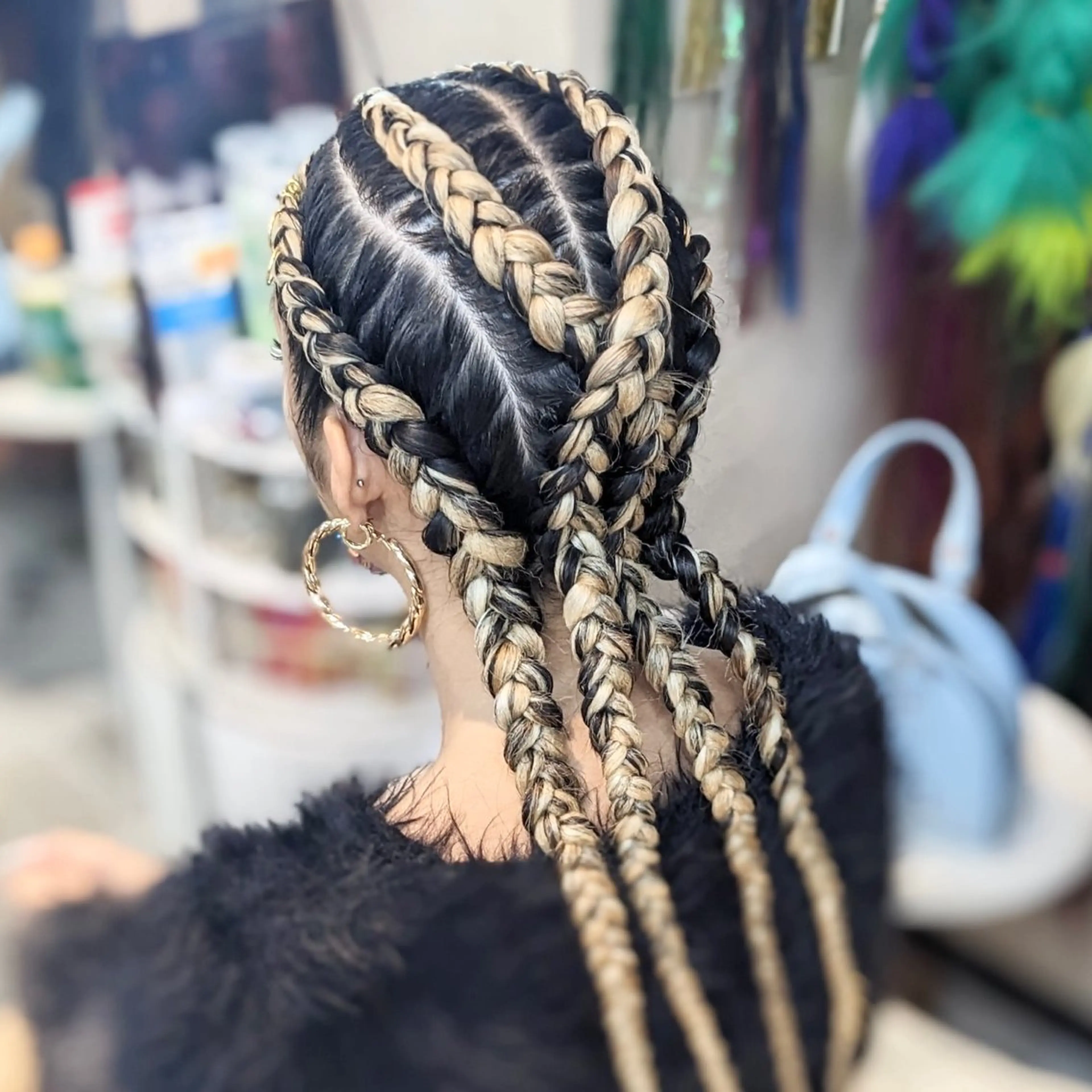 セミロング エクステ エクステ 髪に魔法をかける🪄 💖💫編み込みヘアのヘアスタイル