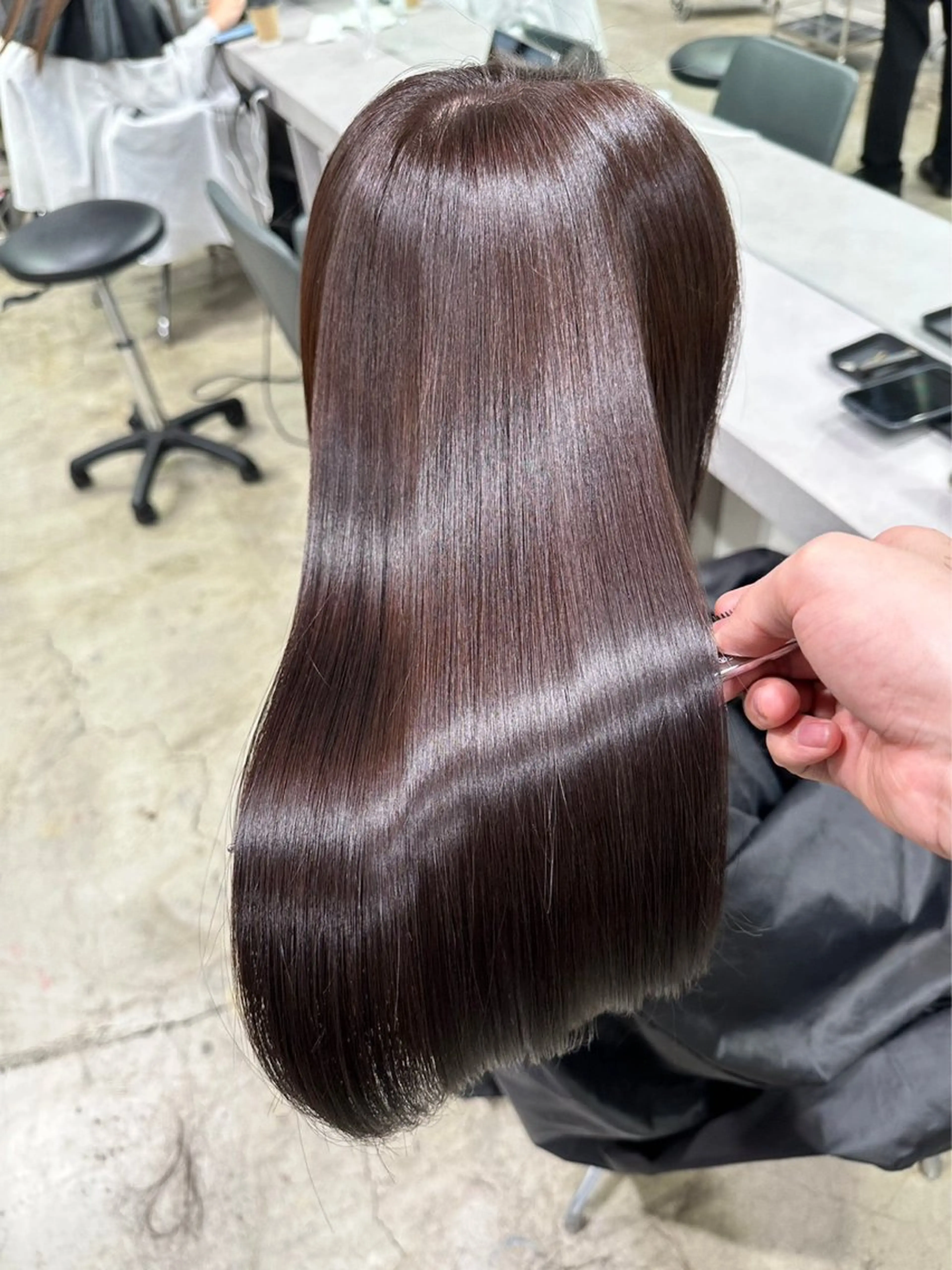 ロング 【ヤバ髪から美髪へ】 縮毛矯正特化アチワのヘアスタイル