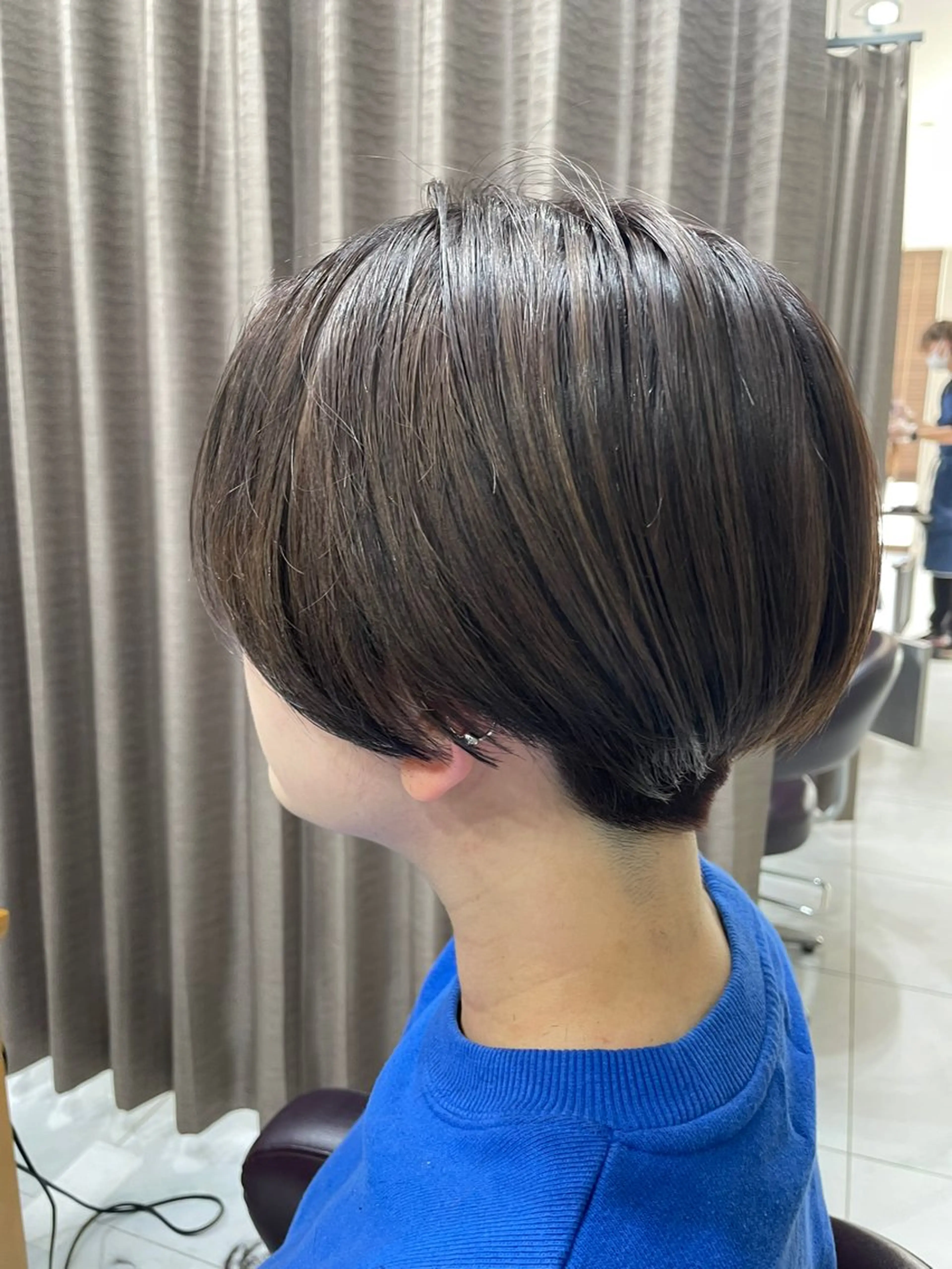 ショート カラー ショートボブ アッシュ ボブ ショートヘア GRANDEUR natsukiのヘアスタイル