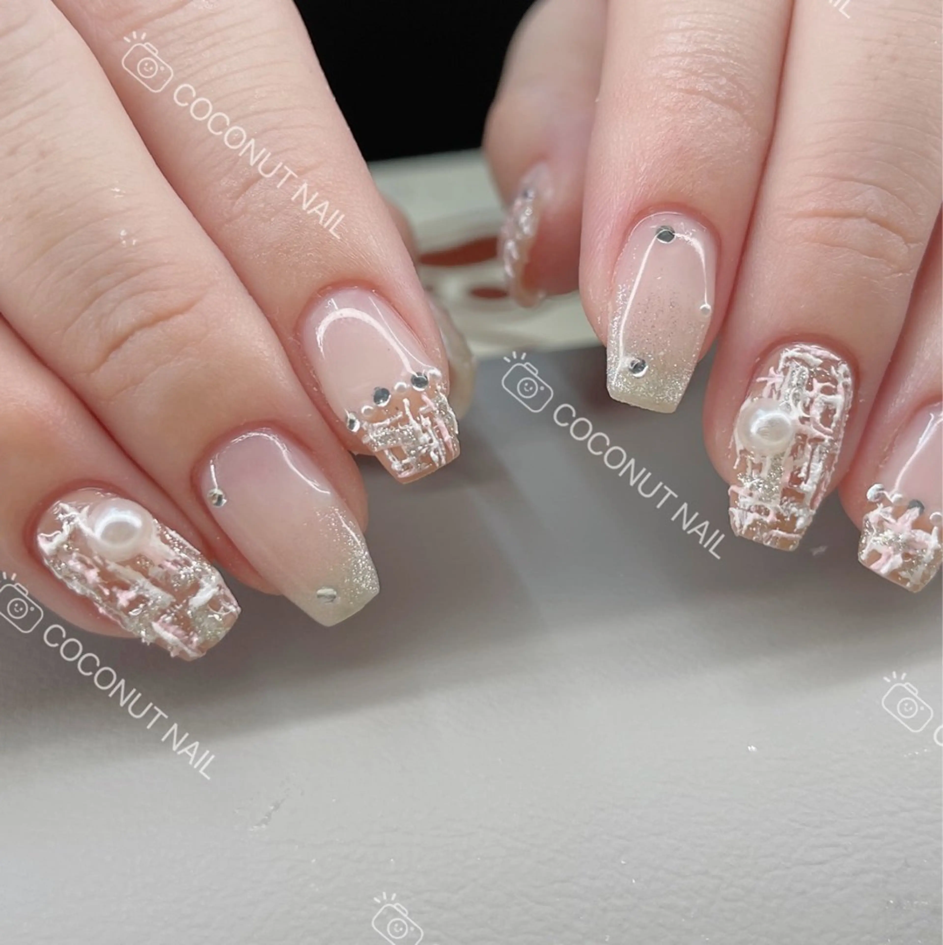 ネイル ハンドネイル 神田 ココナッツのネイルデザイン