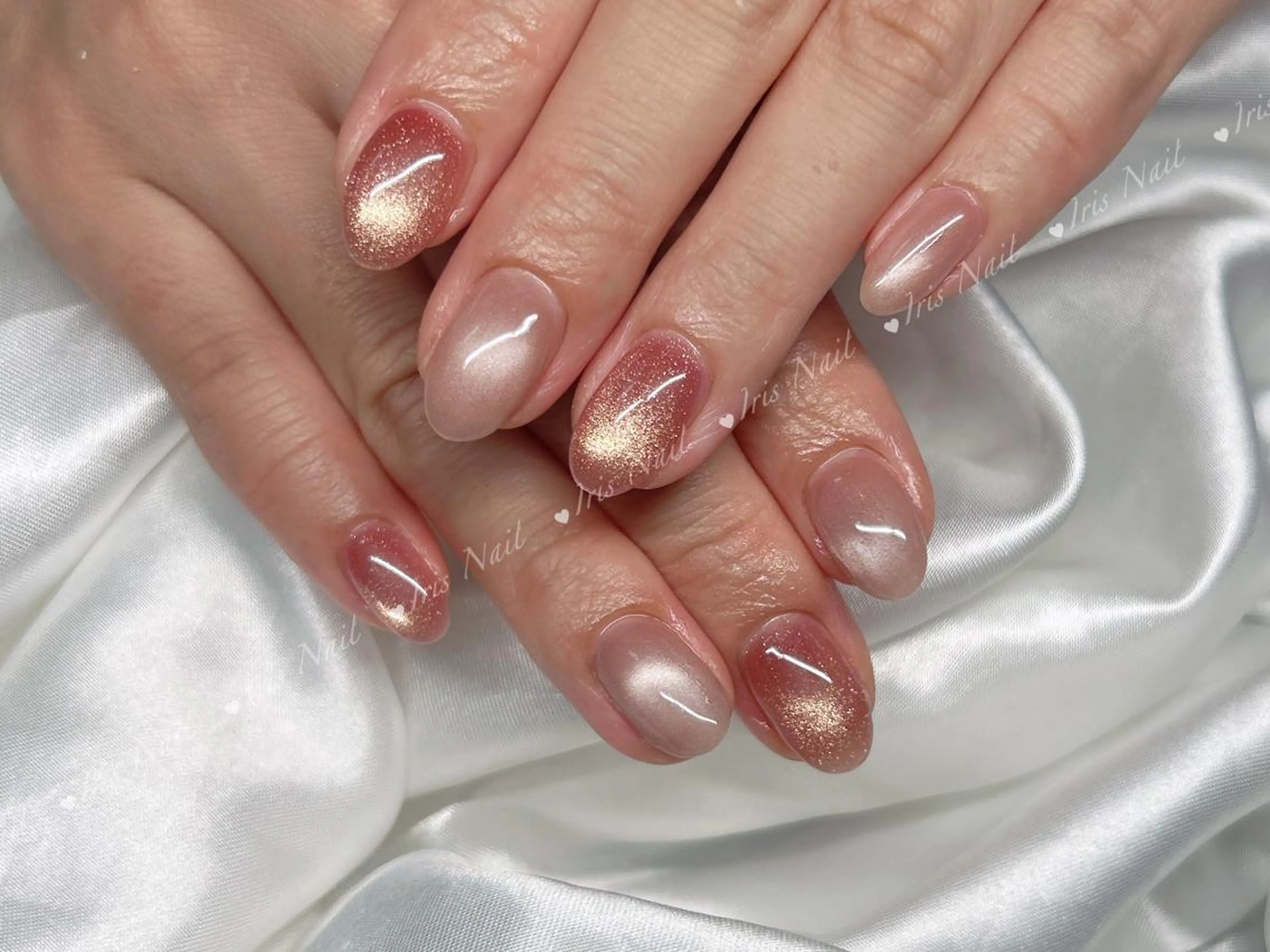 ネイル マグネットネイル ハンドネイル ハンドケア 🍒IRIS Nail🌸のネイルデザイン