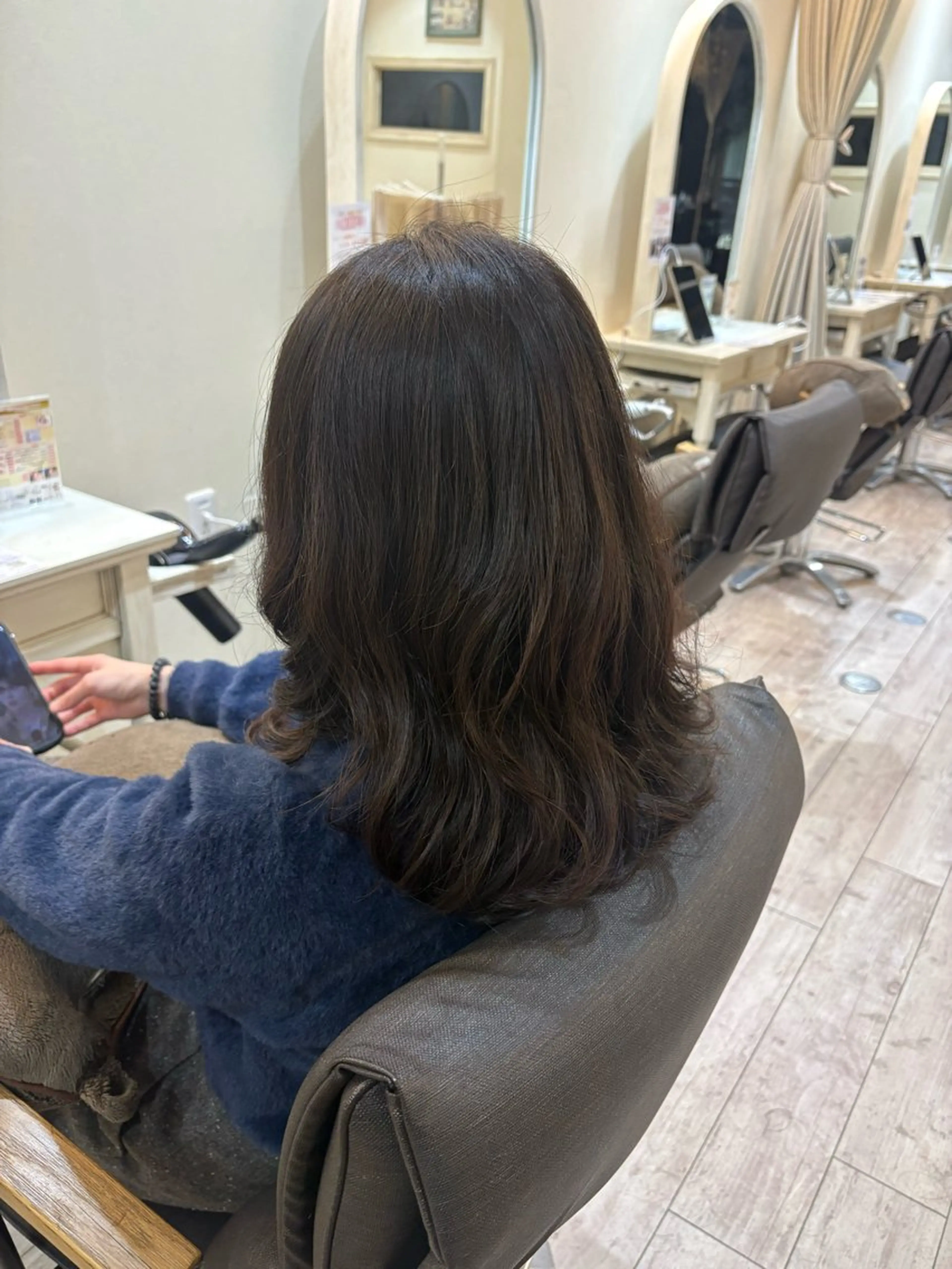 《 🌀平日16:00​〜​限定🌀 》練習用モデル❤️‍🔥カット＋デジタルパーマ（仕上がり顎からバスト上）の写真