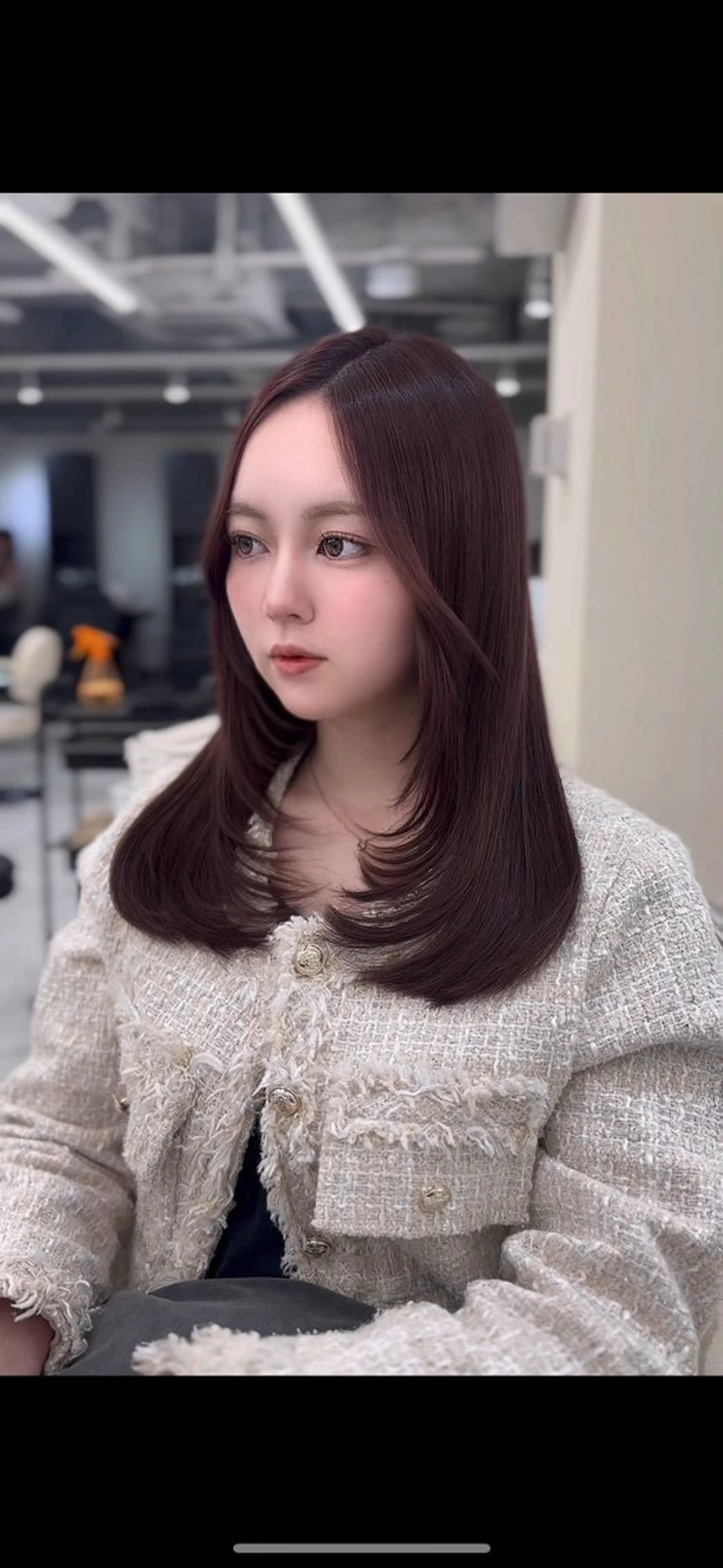 ミディアム カラー 透明感カラー レイヤーカット 似合わせカット カット ヘアカラー 髪質改善🫧 カラー特化/Hinaのヘアスタイル