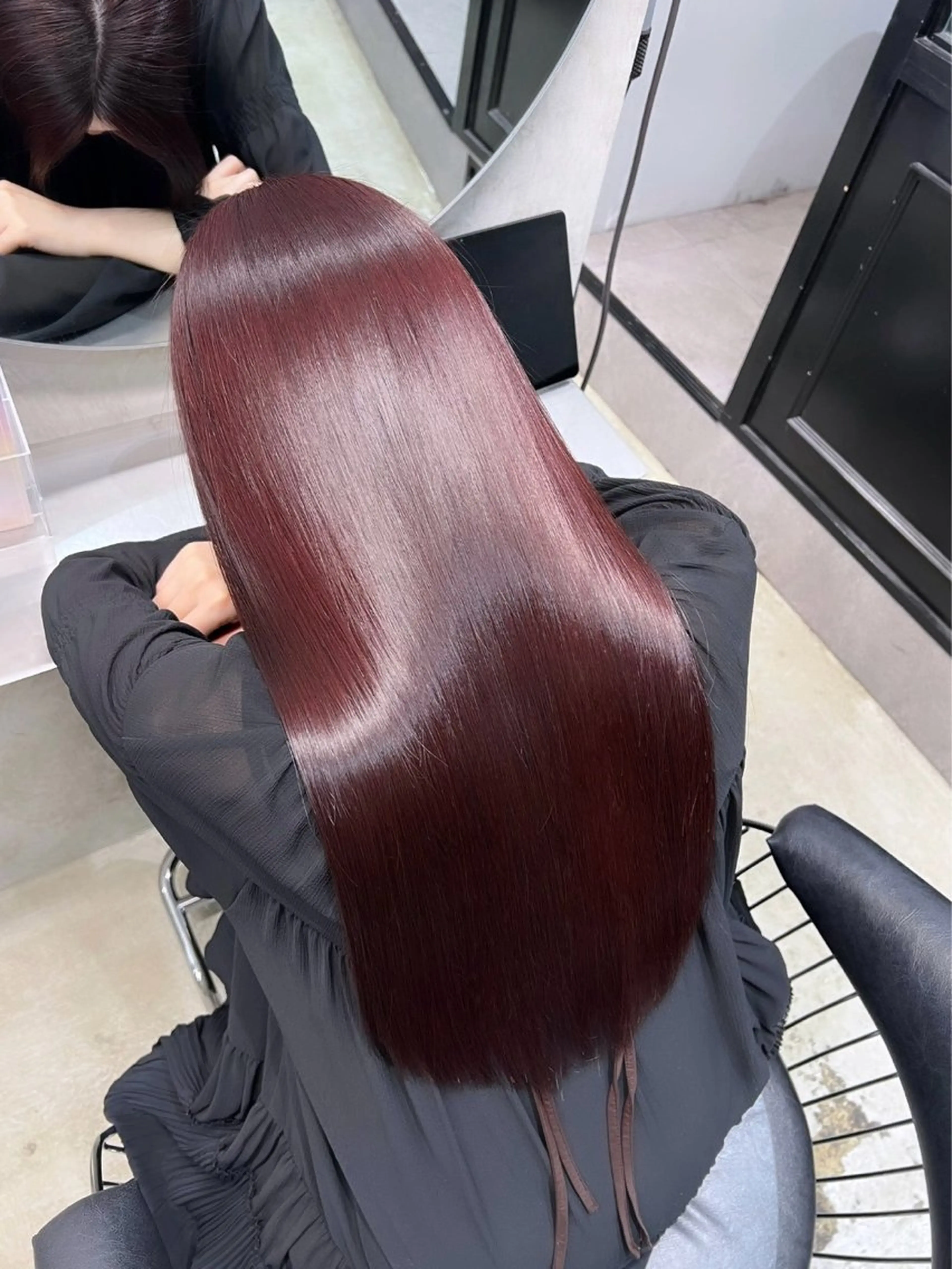 ロング カラー カット ヘアカラー トリートメント ワンホン×韓国/ 髪質改善/itaruのヘアスタイル