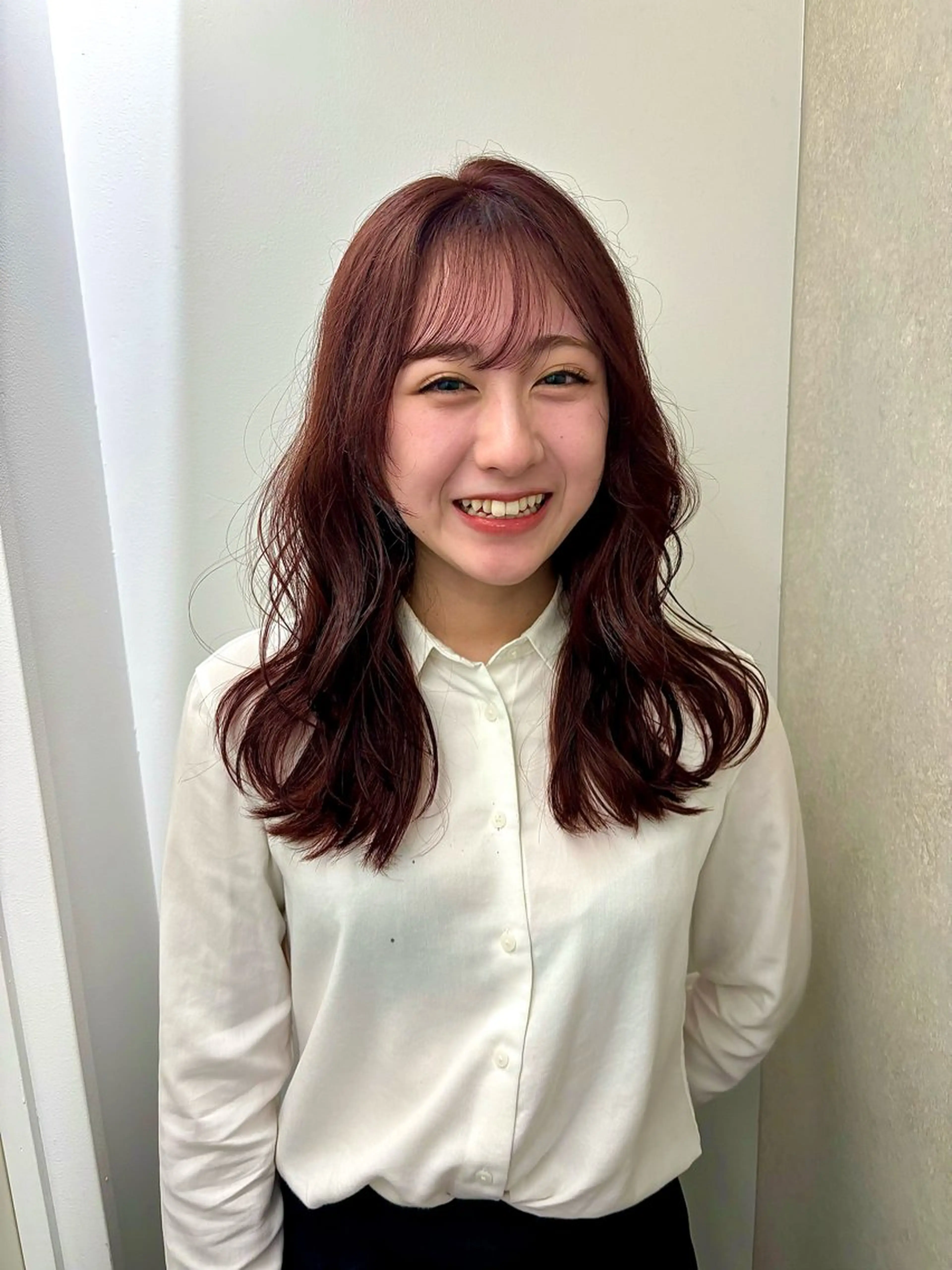 ロング ヘアカラー トリートメント ハイトーン/レイヤー nail 百咲💌のヘアスタイル