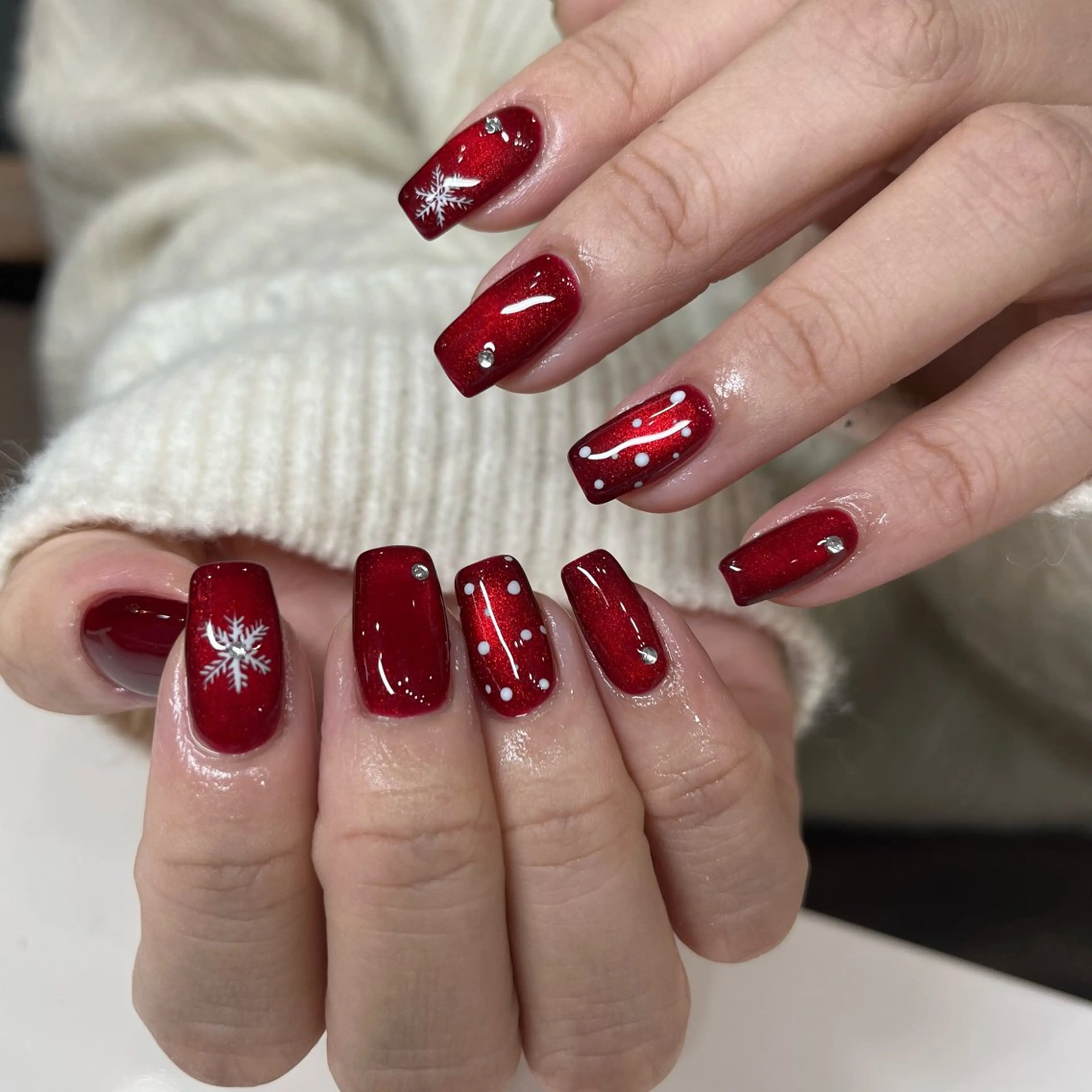 ネイル 冬ネイル クリスマス アンジェラネイル所属・Angela nail💓のネイルデザイン