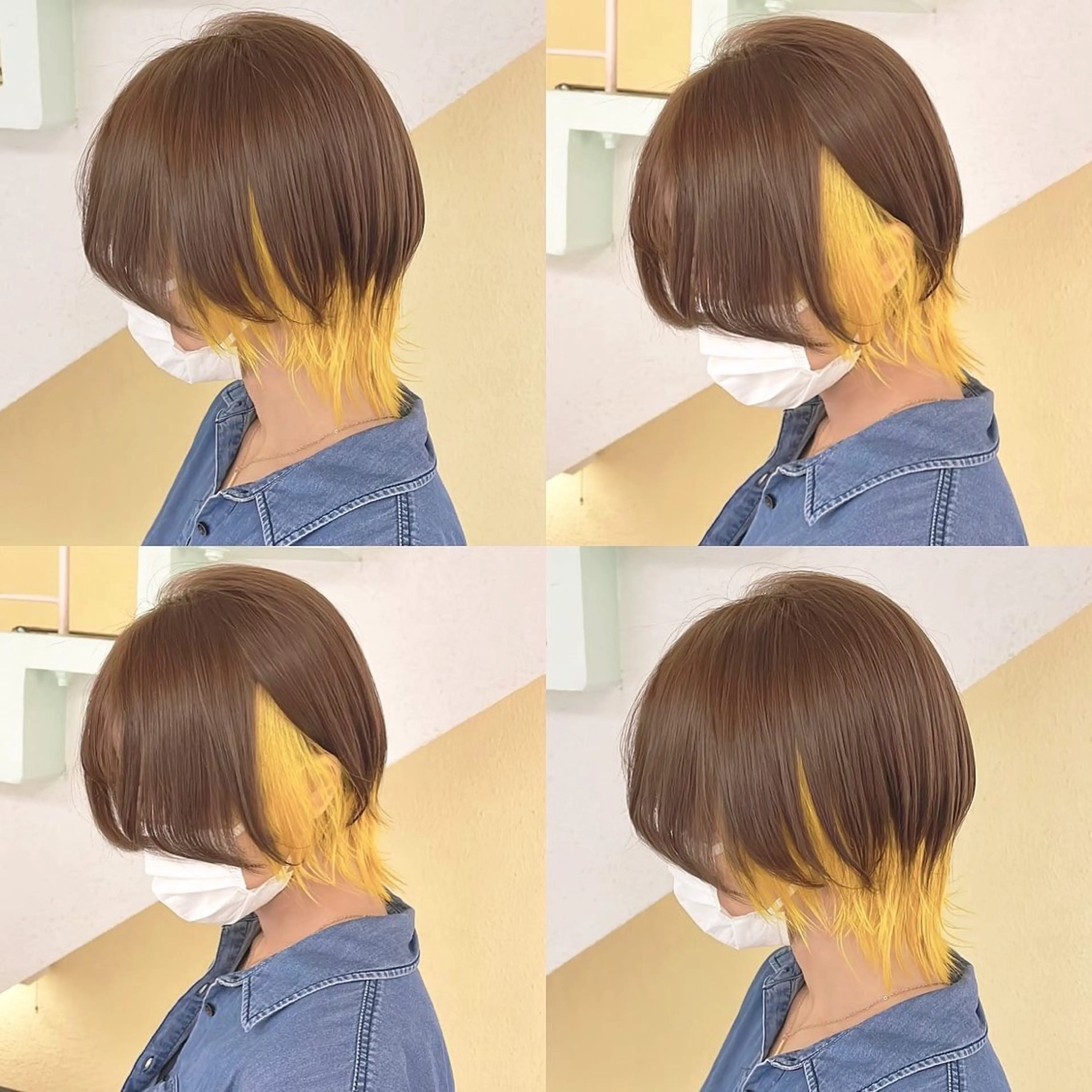 カラー ヘアカラー トリートメント 渋谷:インナーカラー ／🍒エリカ🍒のヘアスタイル