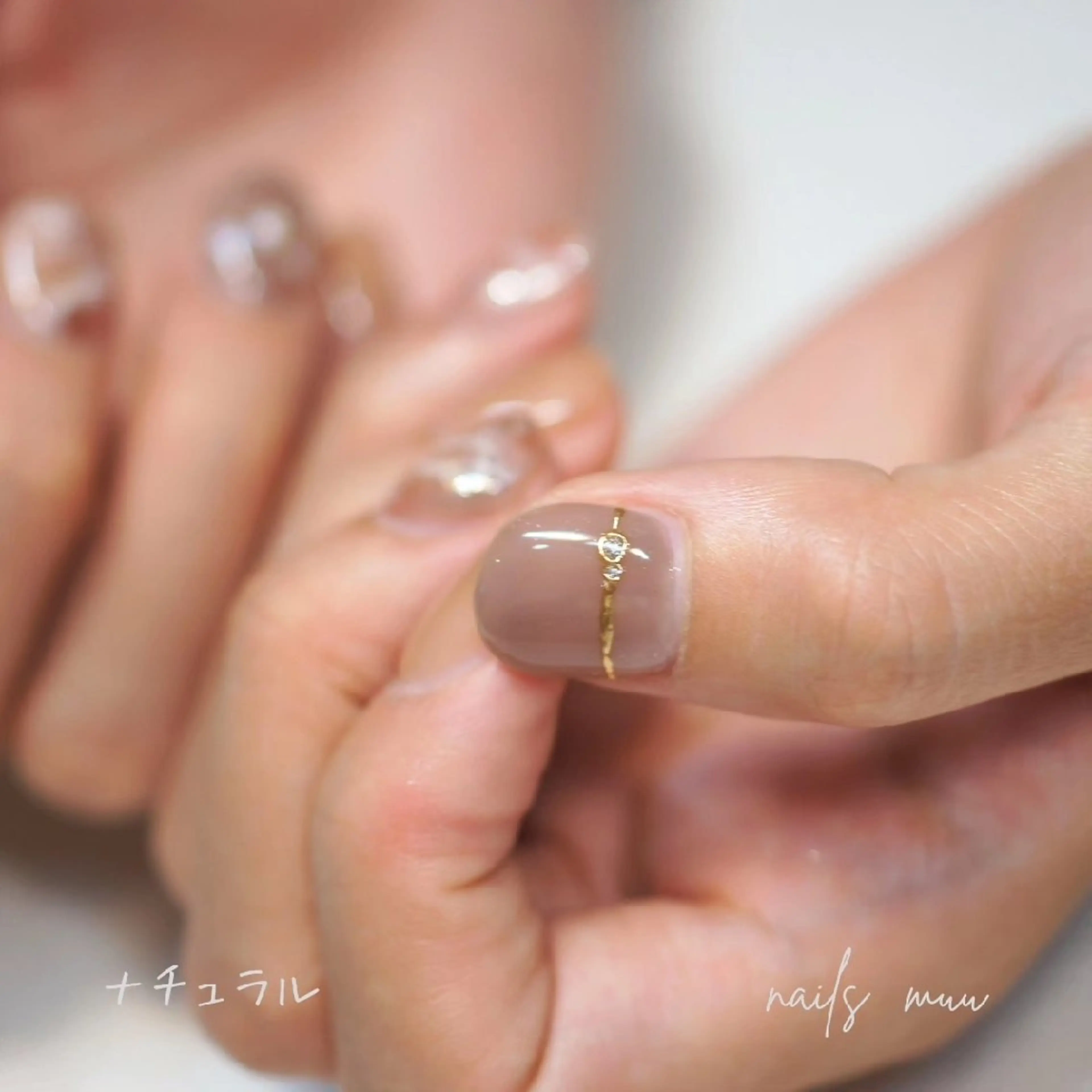 ネイル ブラウン ハンドネイル nails muu まゆのネイルデザイン