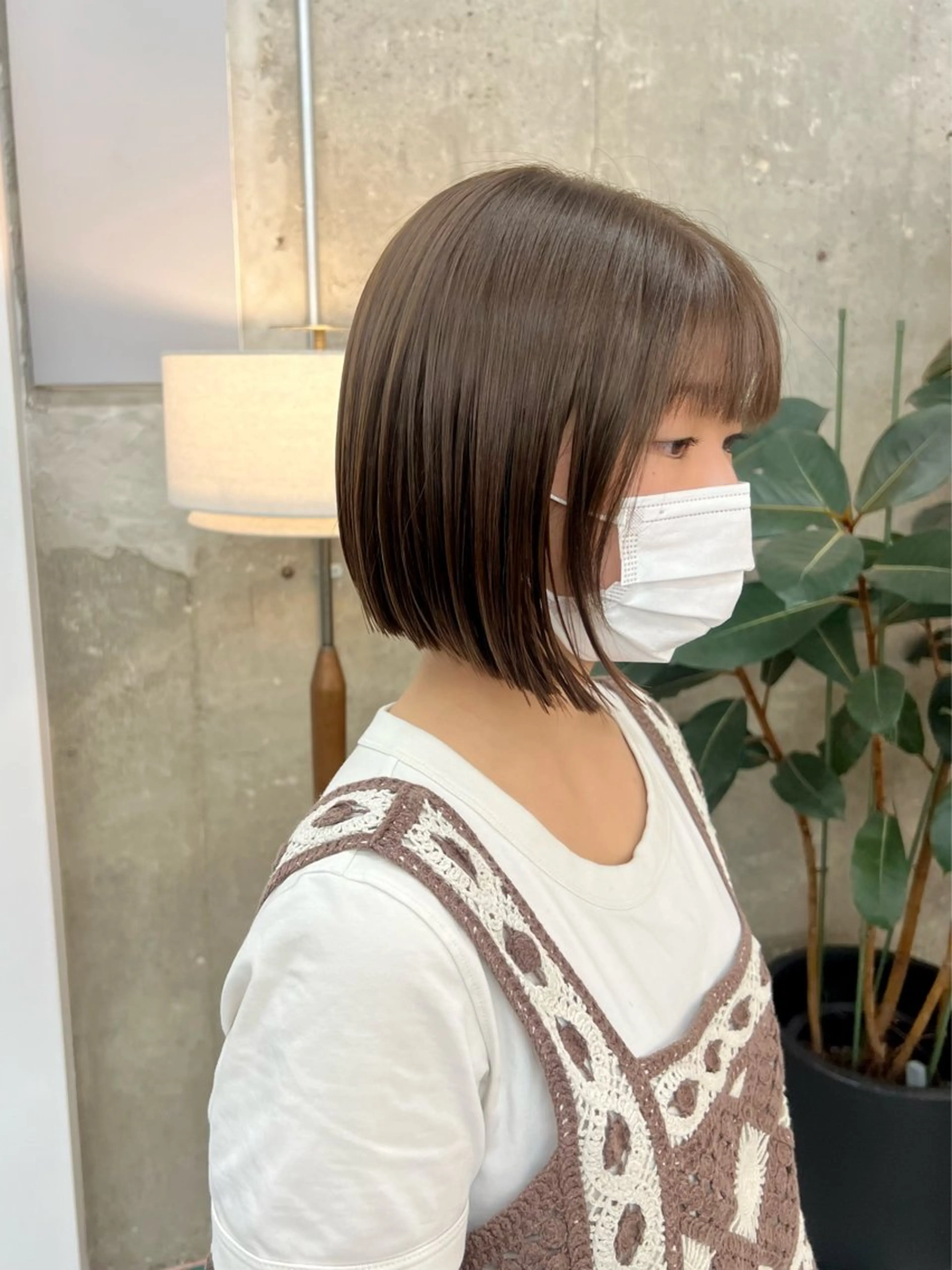 ミディアム ボブ AYAKA/名古屋/ 栄/ボブ/透明カラーのヘアスタイル