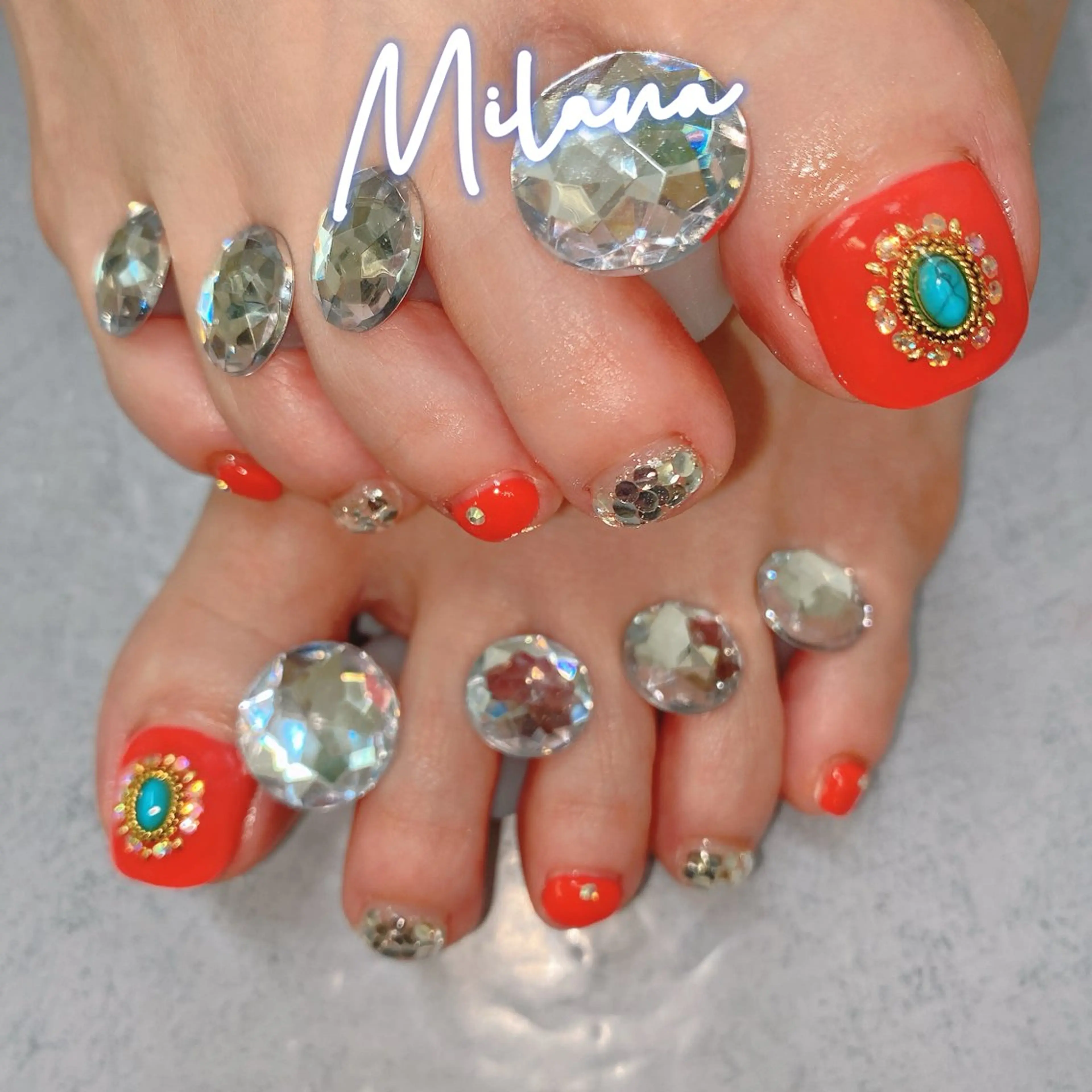 ネイル フットネイル フットネイル Milana （研修生メニュー）のネイルデザイン