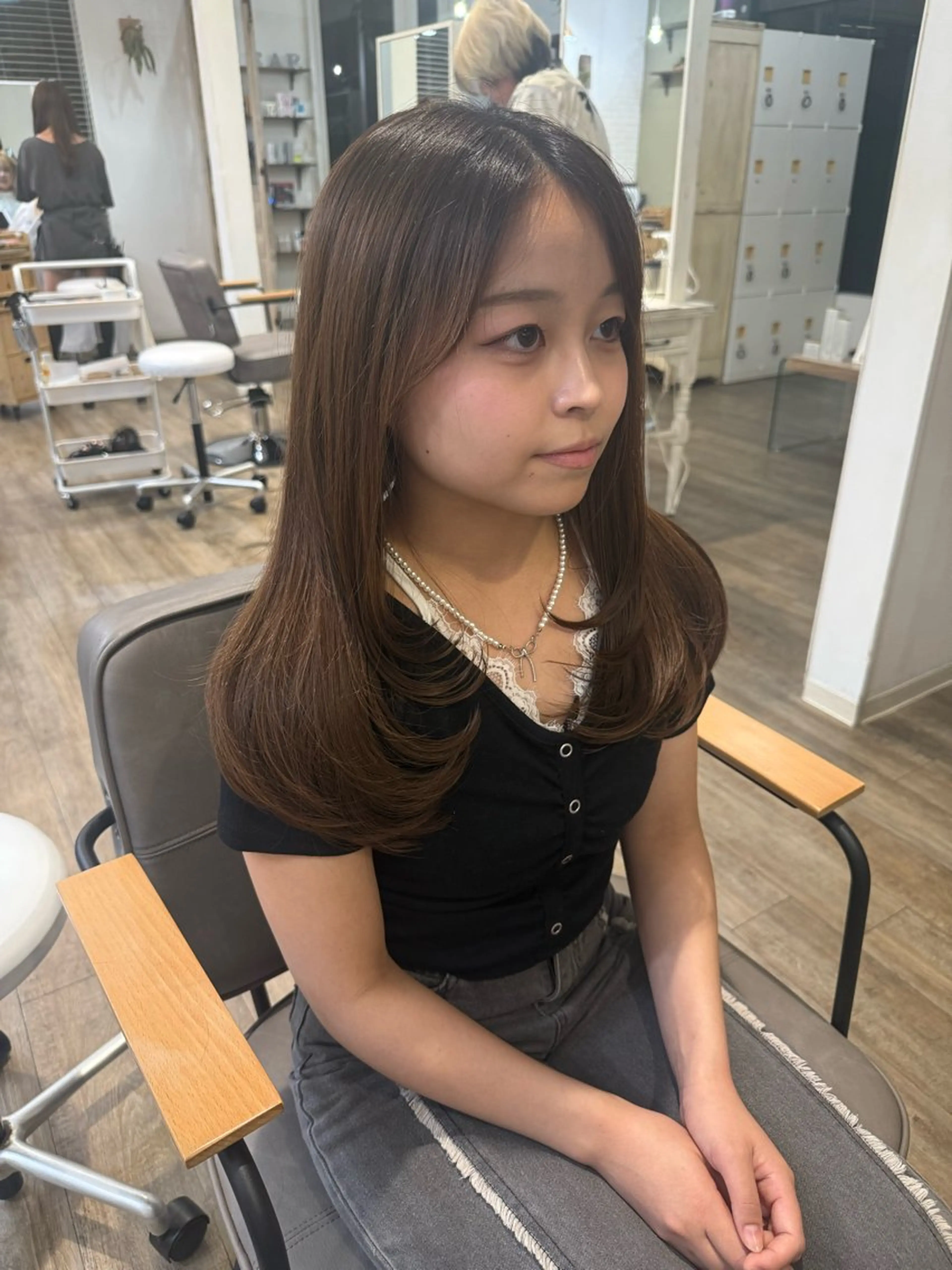 ロング カット Rinka/レイヤー /透明感カラーのヘアスタイル